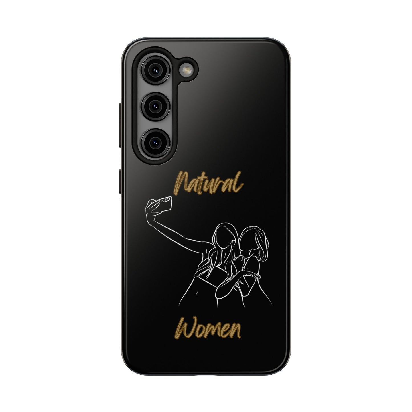 Natural Woman Friends Selfie (WL)Tough Phone Cases BLACK