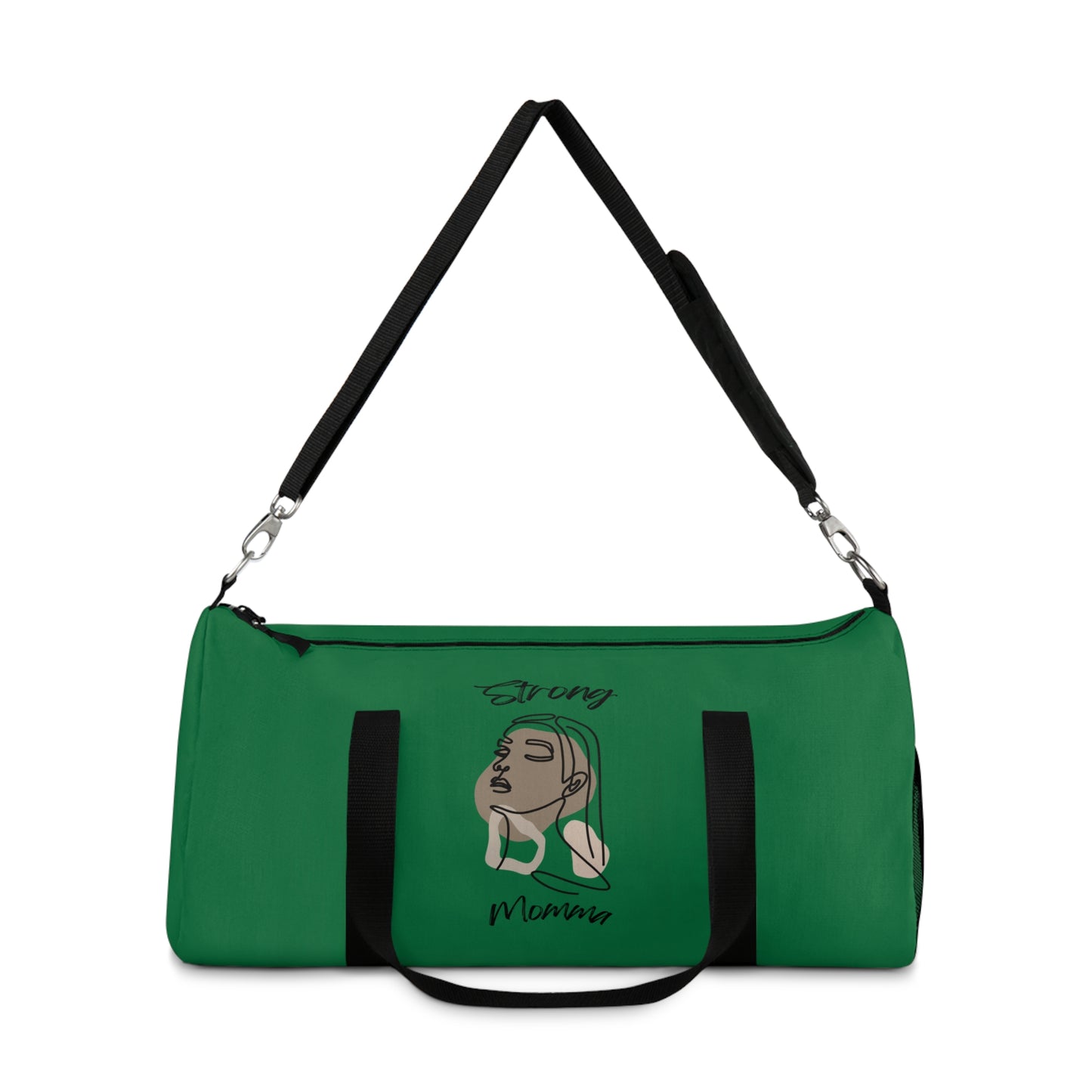 Strong Momma (BL) Duffel Bag DARK GREEN