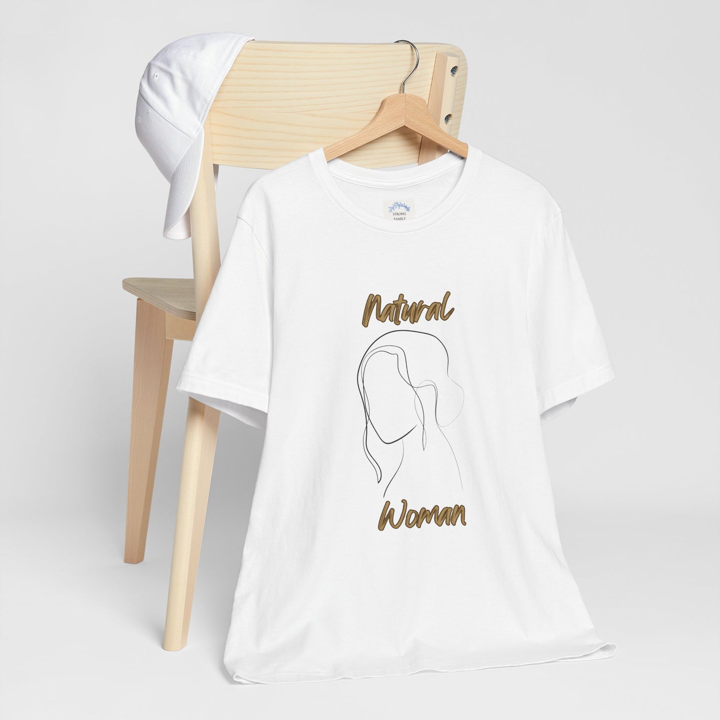 Natural Woman Hanging hair (BL) Short Sleeve T-Shirt