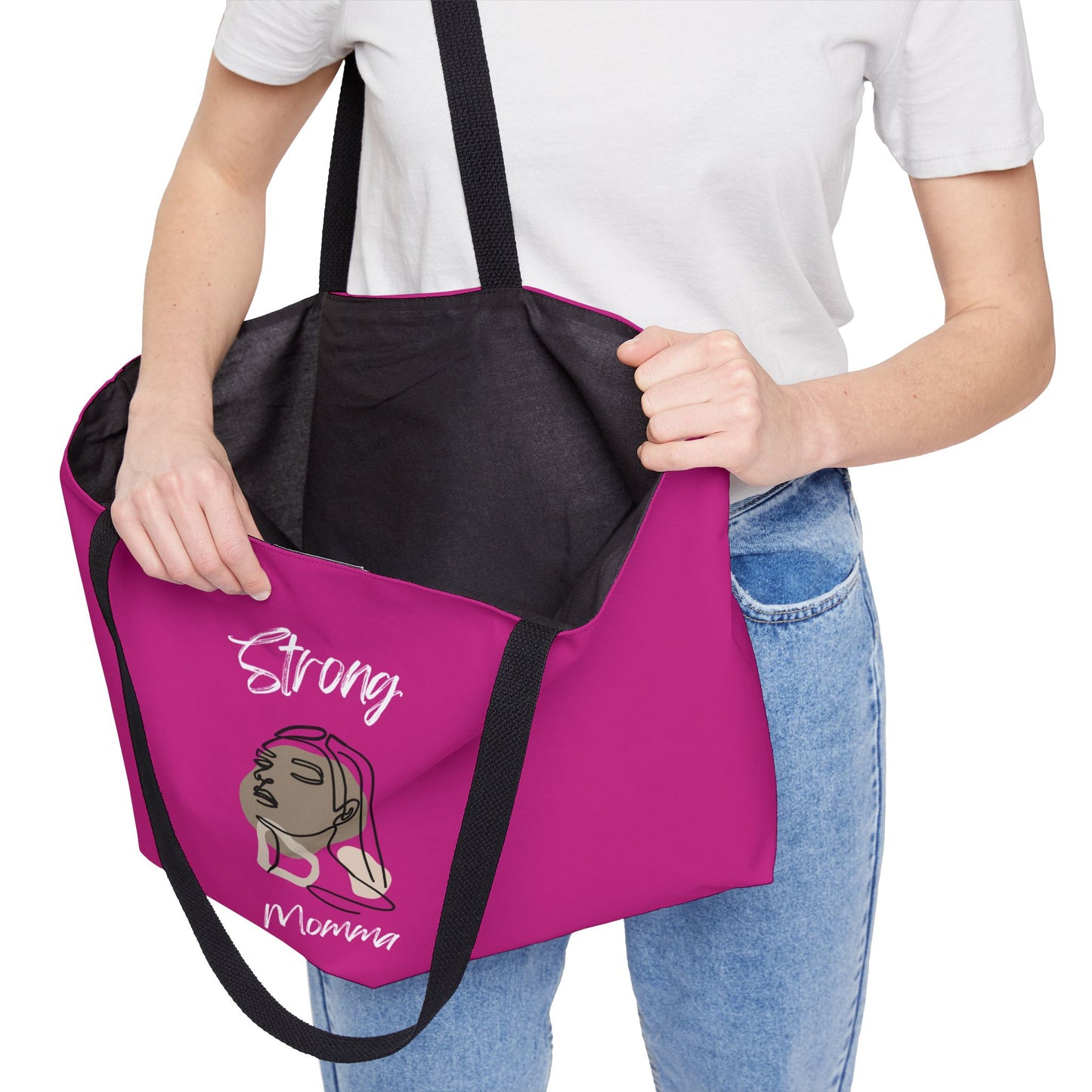 Strong Momma (WL) Weekender Tote Bag PINK