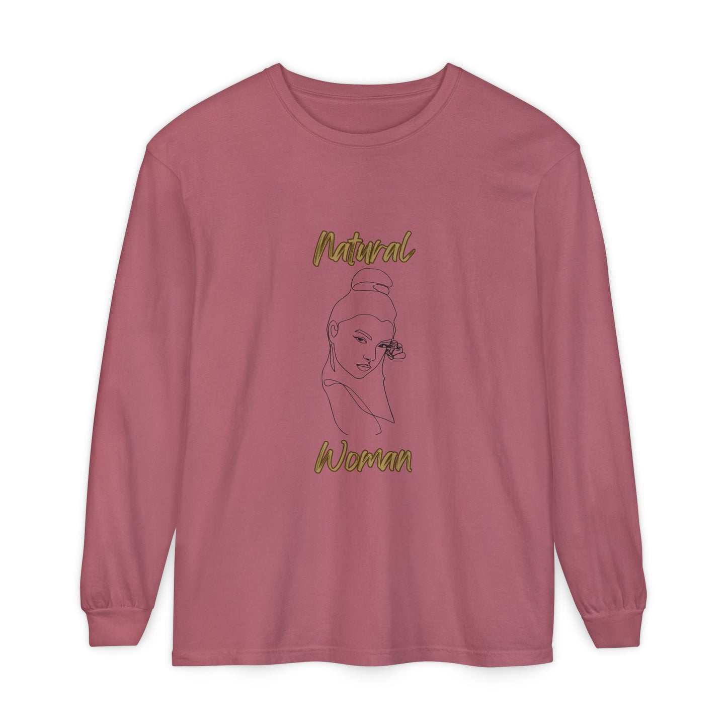 Natural Woman Sassy Bun (BL) Long Sleeve T-Shirt