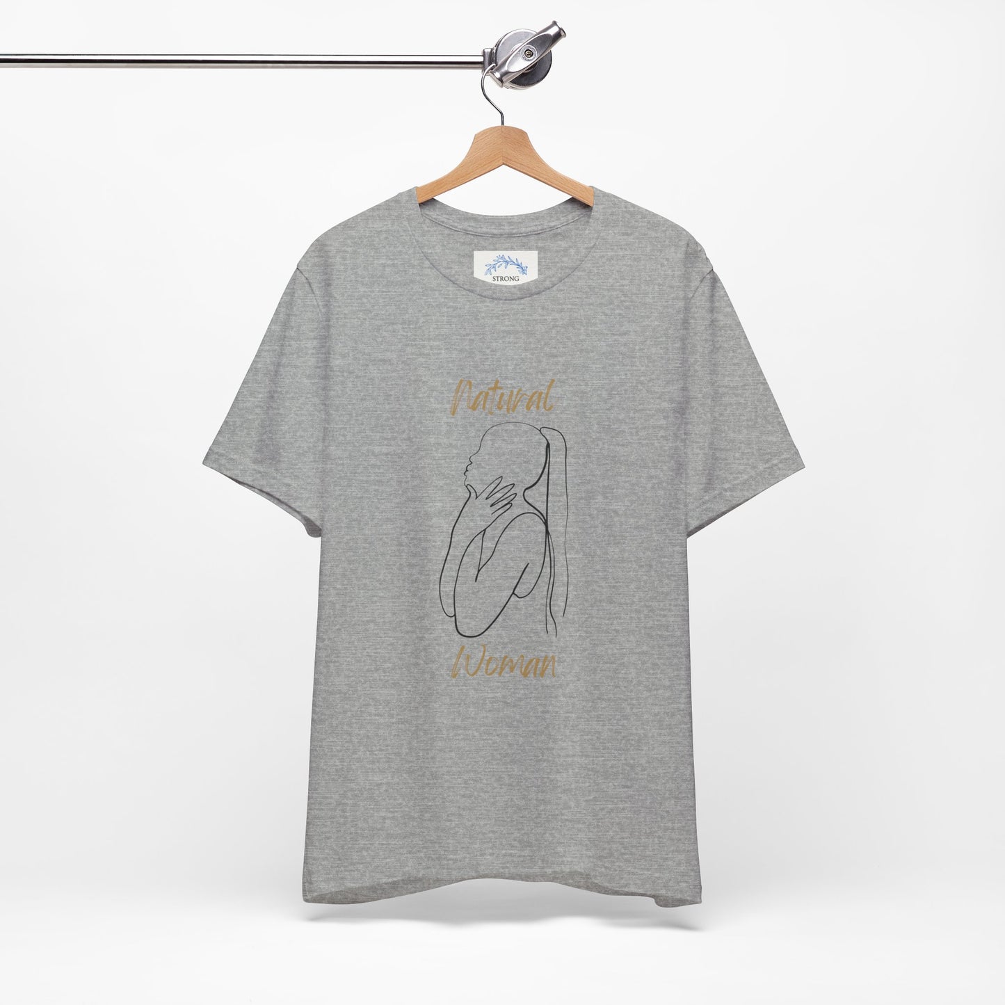 Natural Woman Ponytail (BL) Short Sleeve T-Shirt