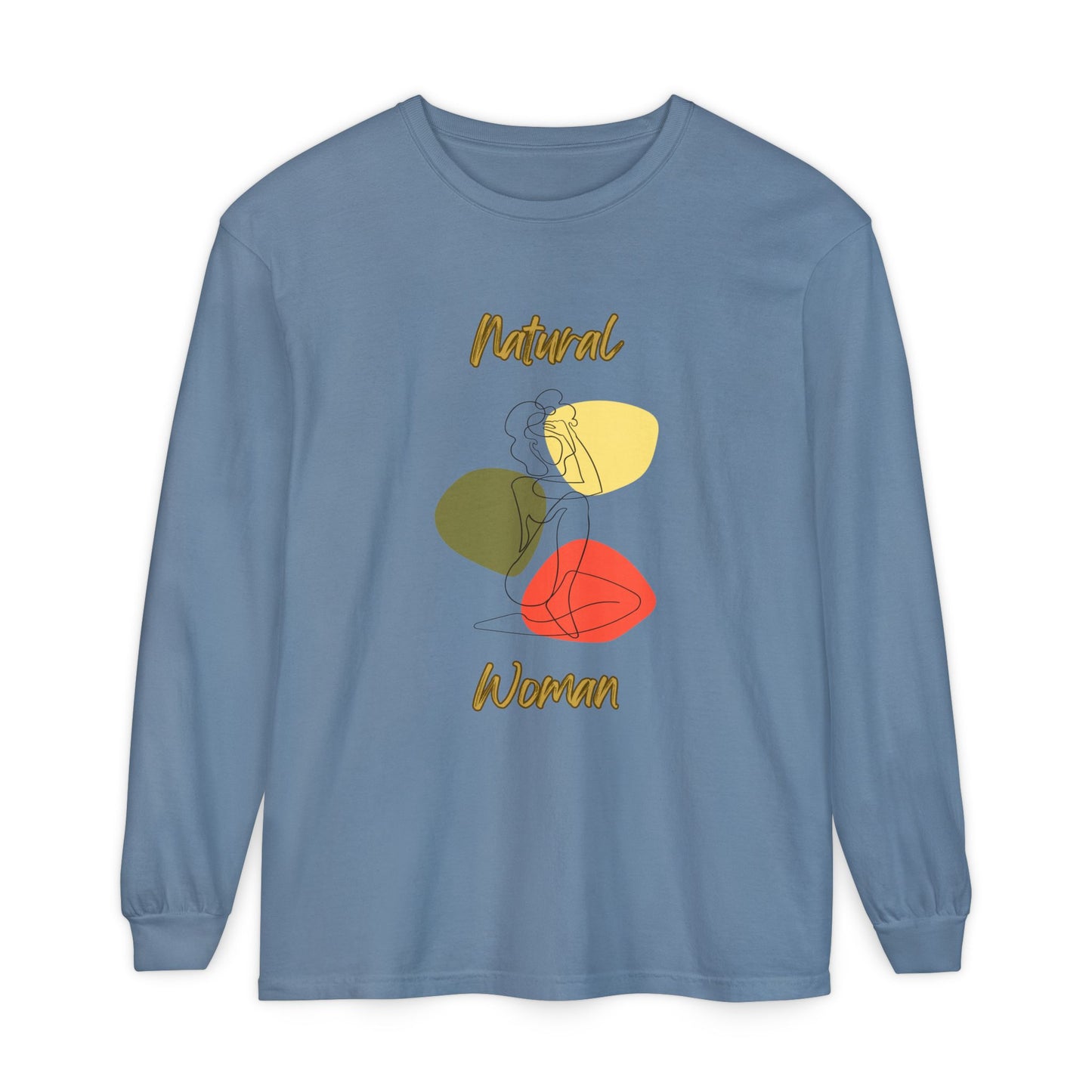 Natural Woman Colorful Pose (BL) Long Sleeve T-Shirt