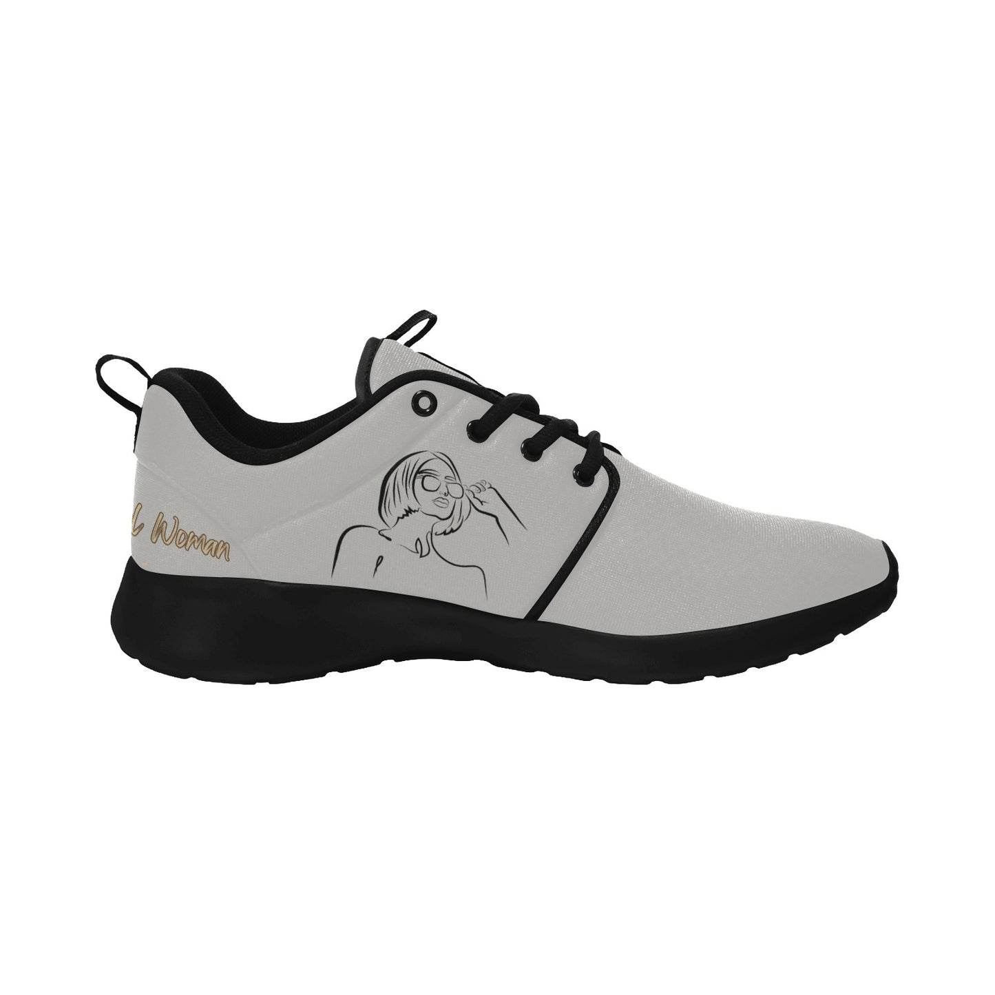 Natural Woman BRIGHT FUTURE (BL) GRAY w/ Black Sole Sneakers