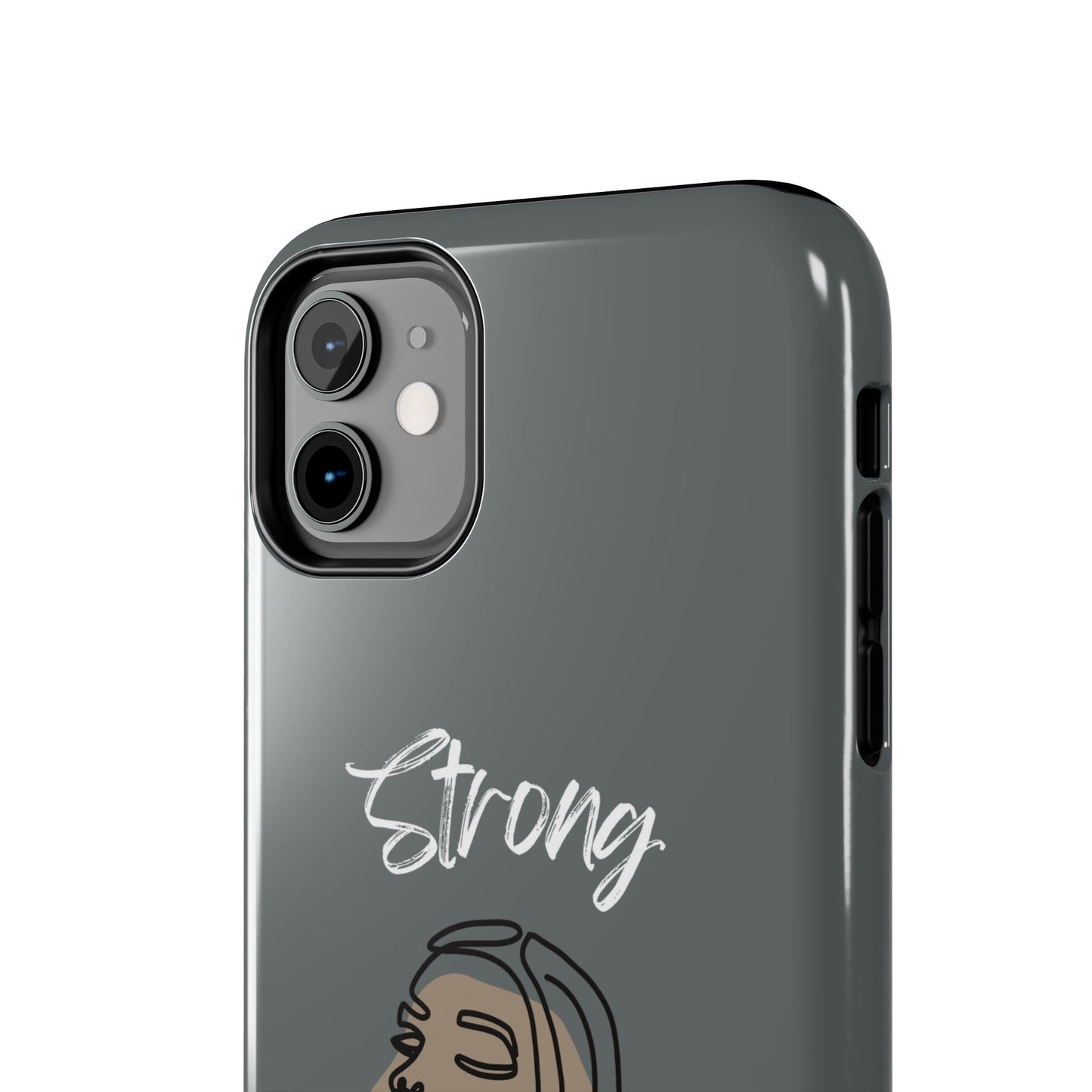 Strong Momma (WL) Tough Phone Cases DARK GREY