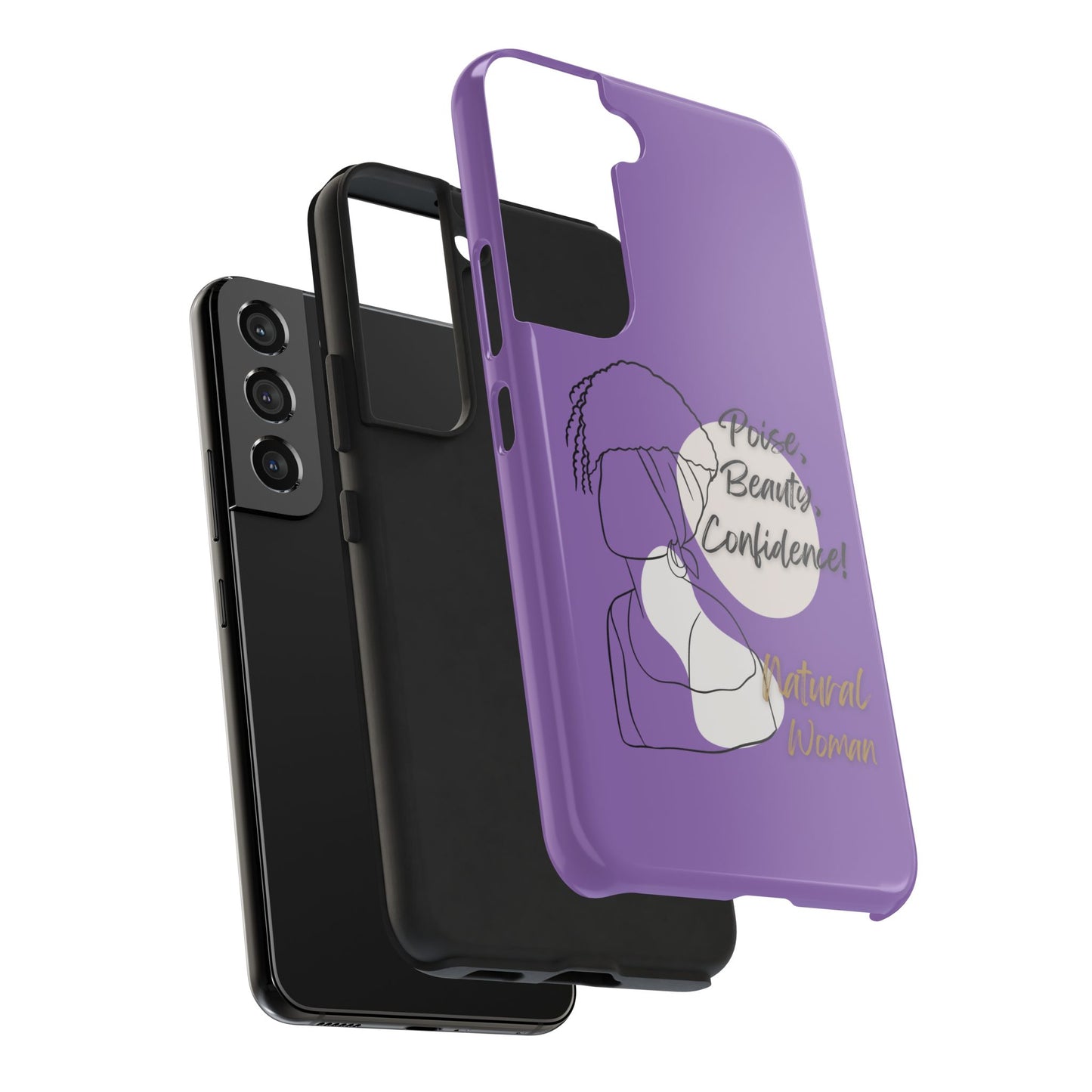 Natural Woman Puff (BL)Tough Phone Cases LIGHT PURPLE
