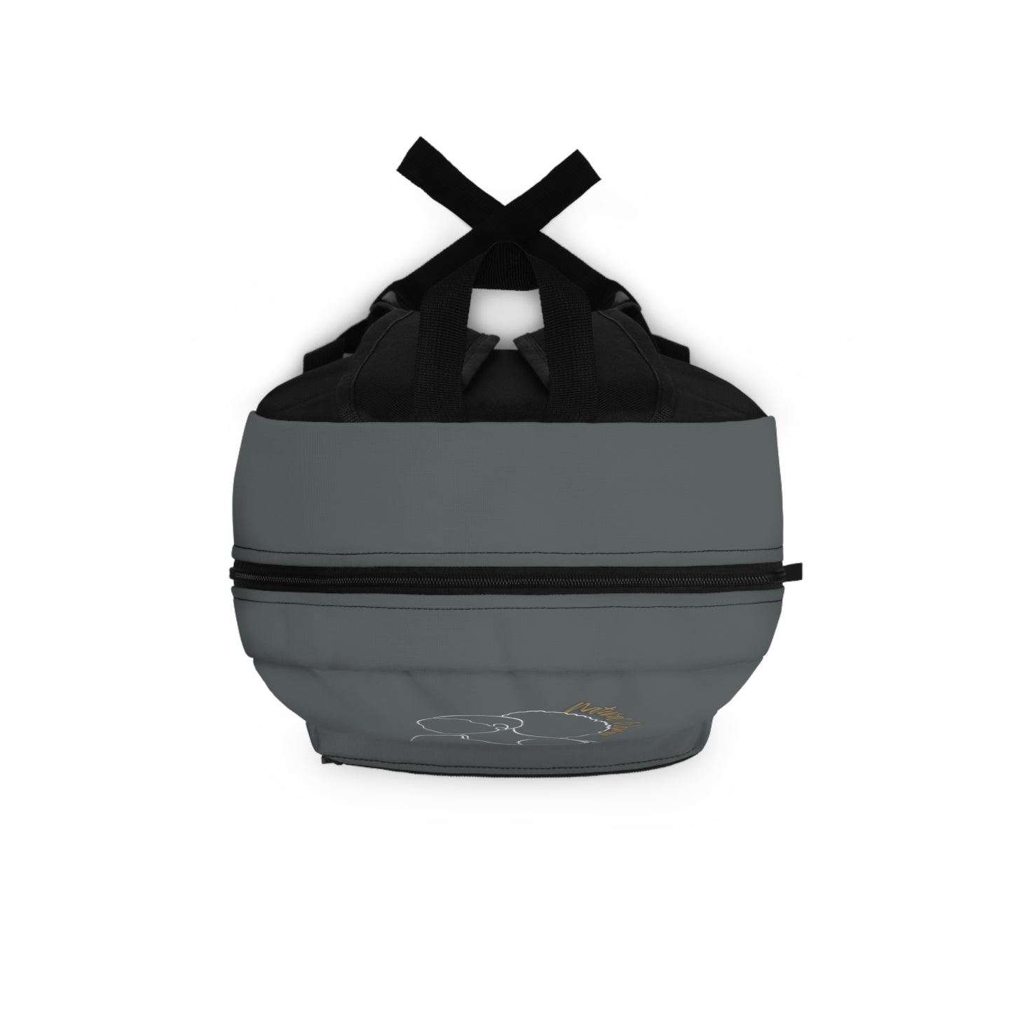 Natural Woman Behind Head Puff (WL) Backpack DARK GREY