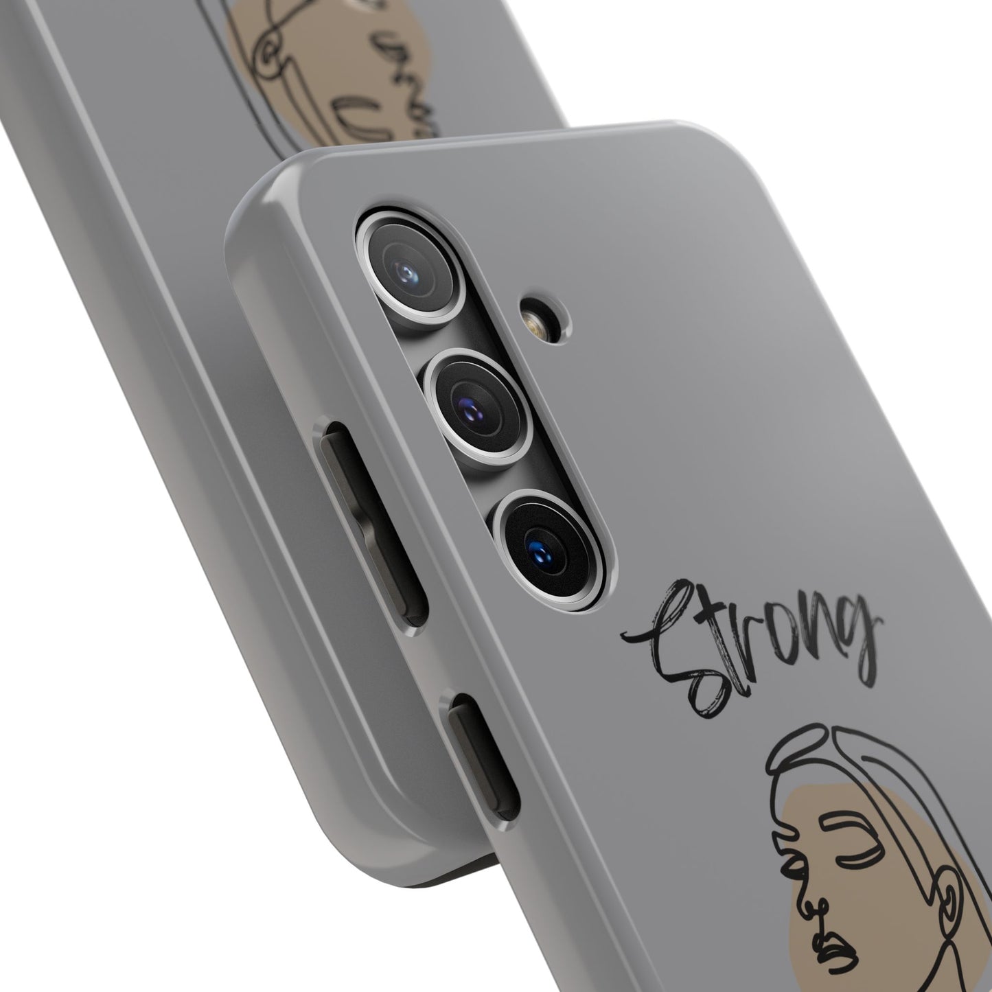STRONG MOMMA Samsung Galaxy Tough Phone Cases (BL) Grey