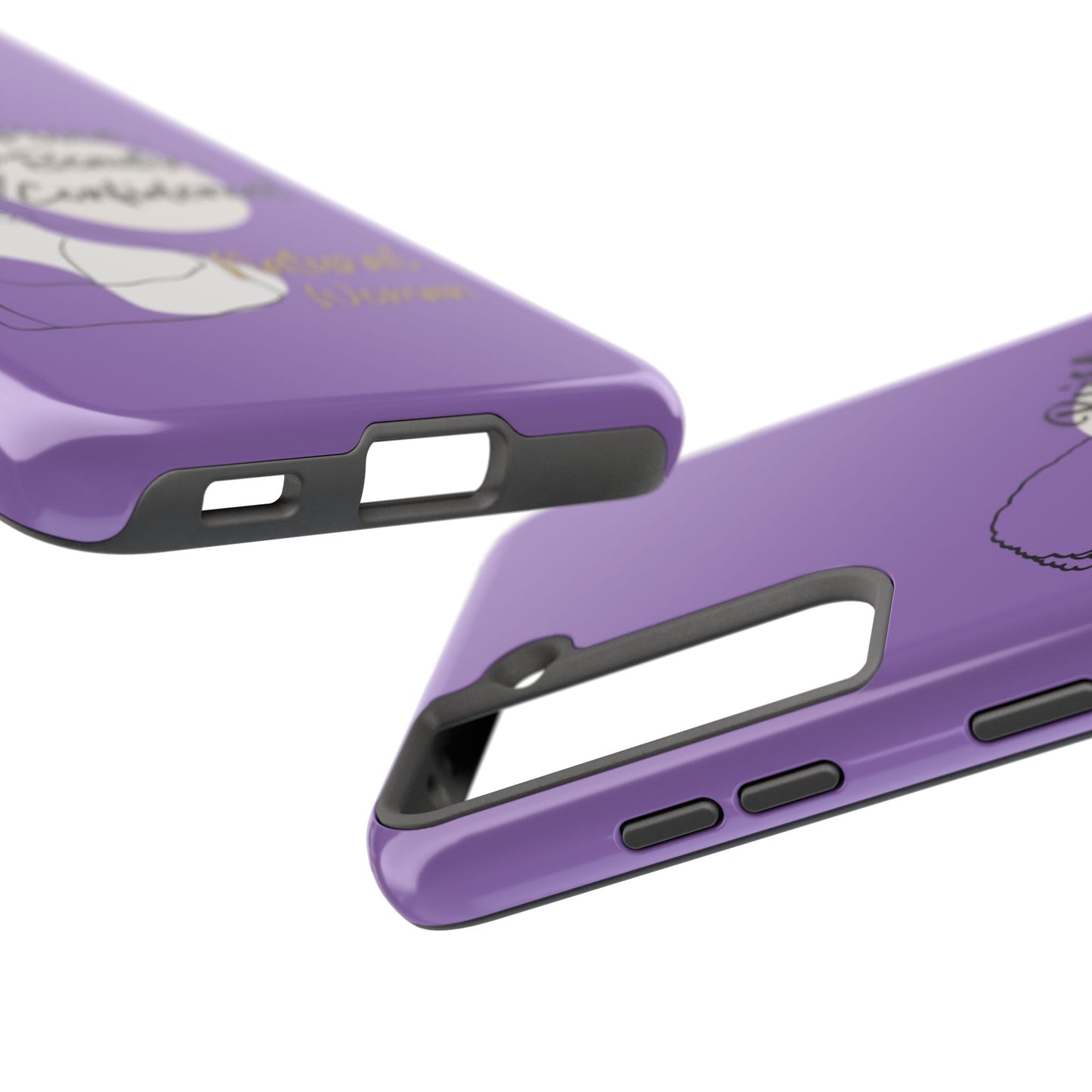 Natural Woman Puff (BL)Tough Phone Cases LIGHT PURPLE