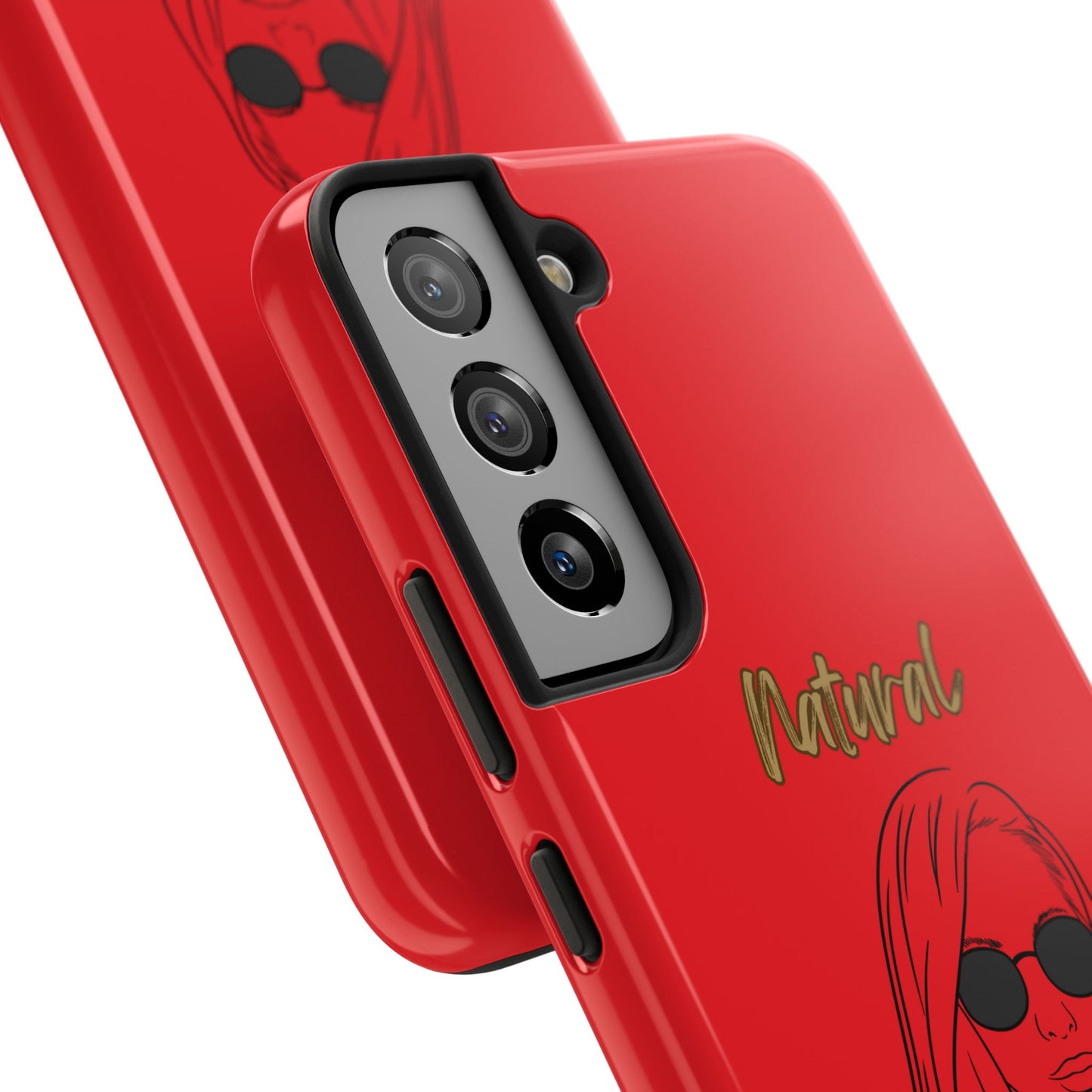 Natural Woman Shades (BL)Tough Phone Cases RED
