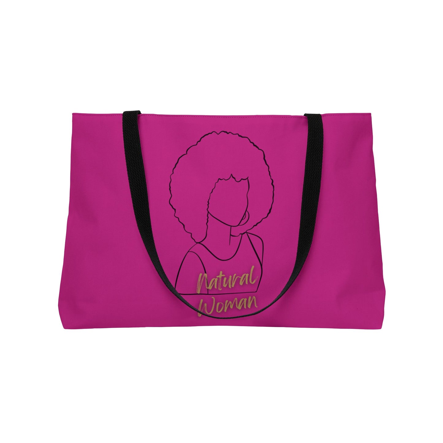 Natural Woman Afro (BL) Weekender Tote Bag PINK