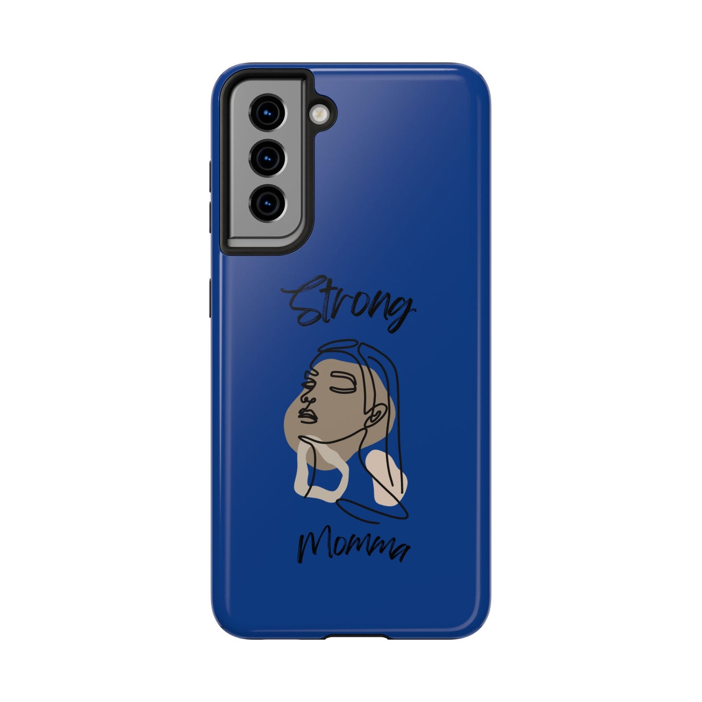 STRONG MOMMA Samsung Galaxy Tough Phone Cases (BL) Dark Blue