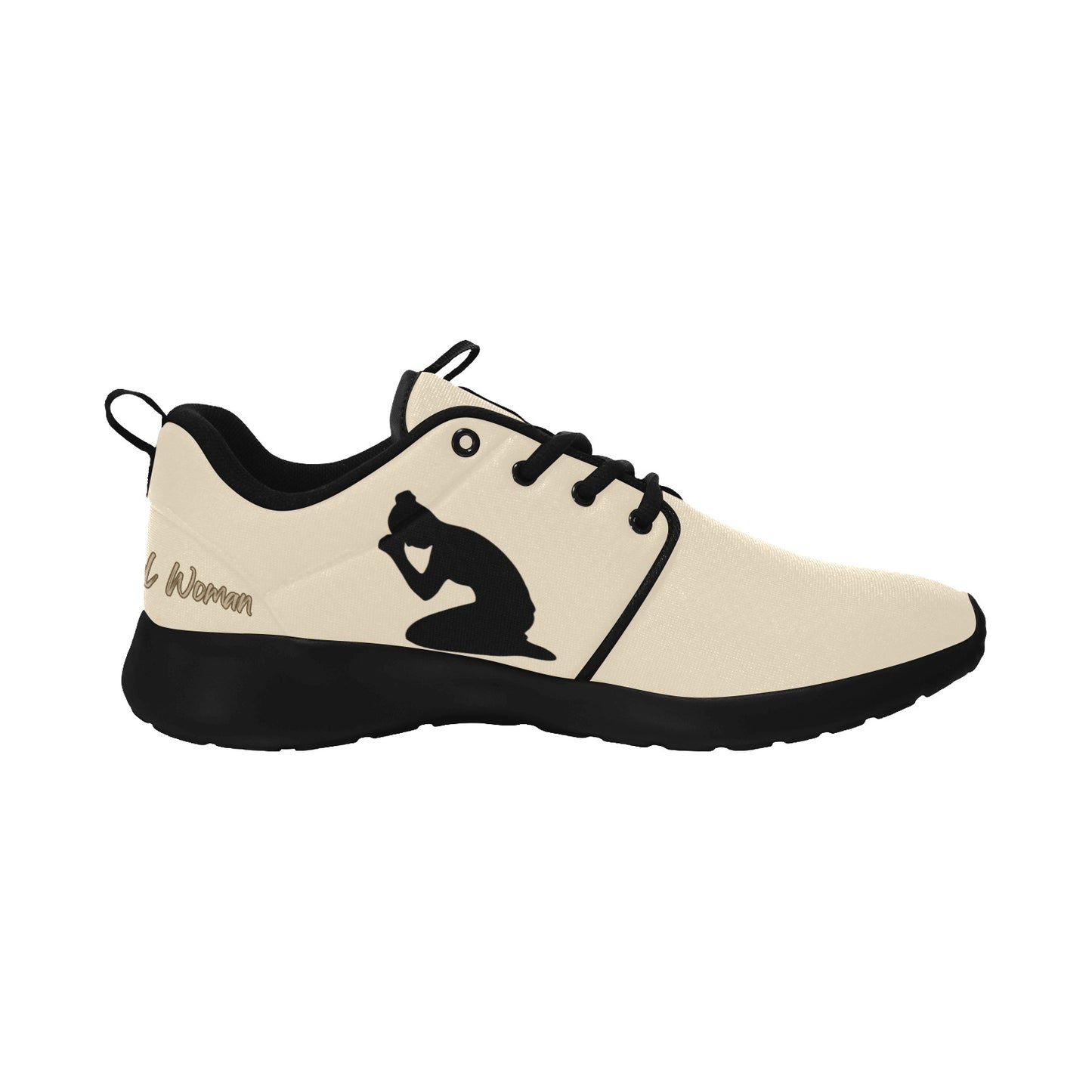 Natural Woman PRAY (BL) CREAM w/ Black Sole Sneakers