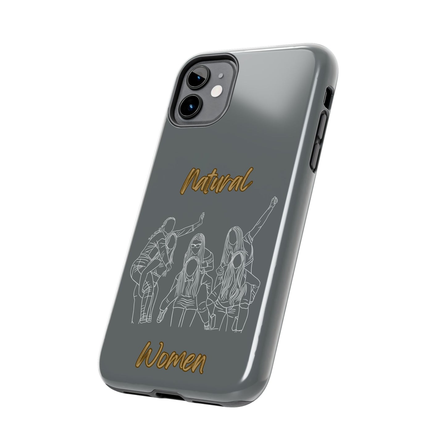 Natural Woman Piggy Back (WL)Tough Phone Cases DARK GREY