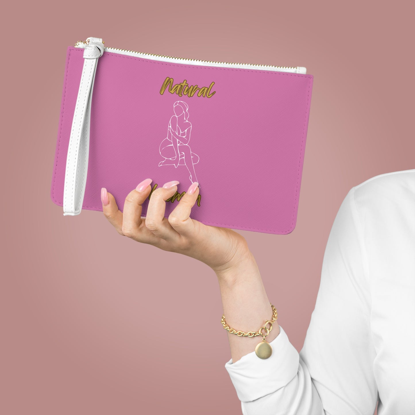 Natural Woman Shoulder Action (WL) Clutch Bag LIGHT PINK