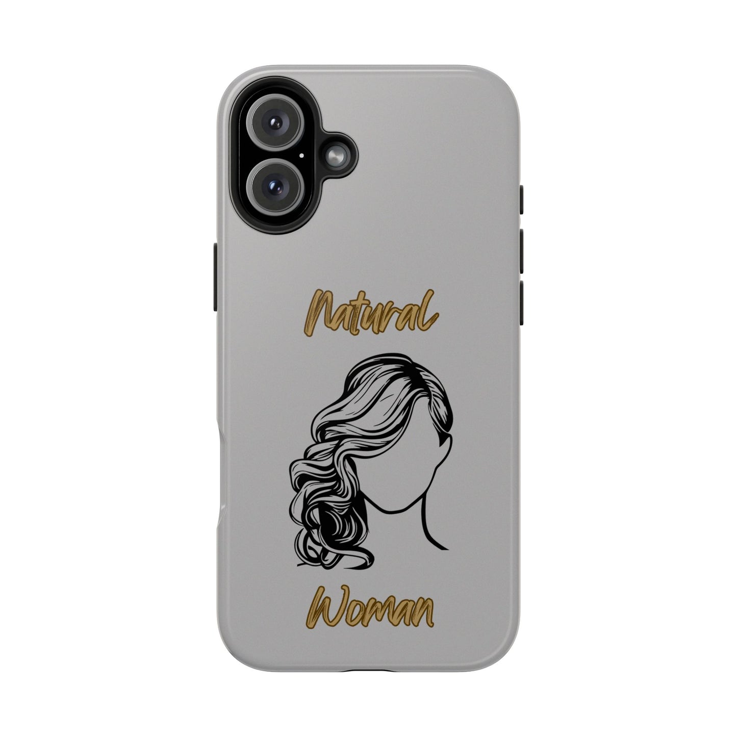 Natural Woman Long Curl (BL)Tough Phone Cases LIGHT GREY