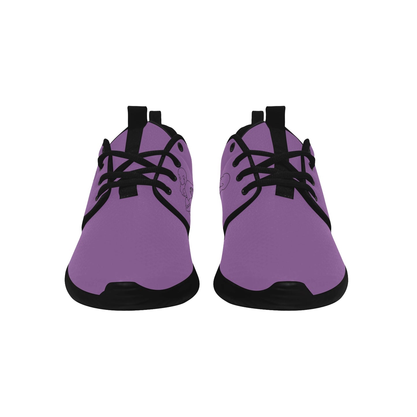 Natural Woman SAFE WITH MOMMA (BL) PURPLE w/ Sole Sneakers