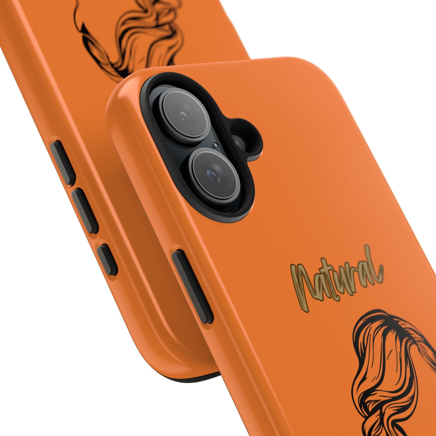 Natural Woman Long Curl (BL)Tough Phone Cases CRUSTA