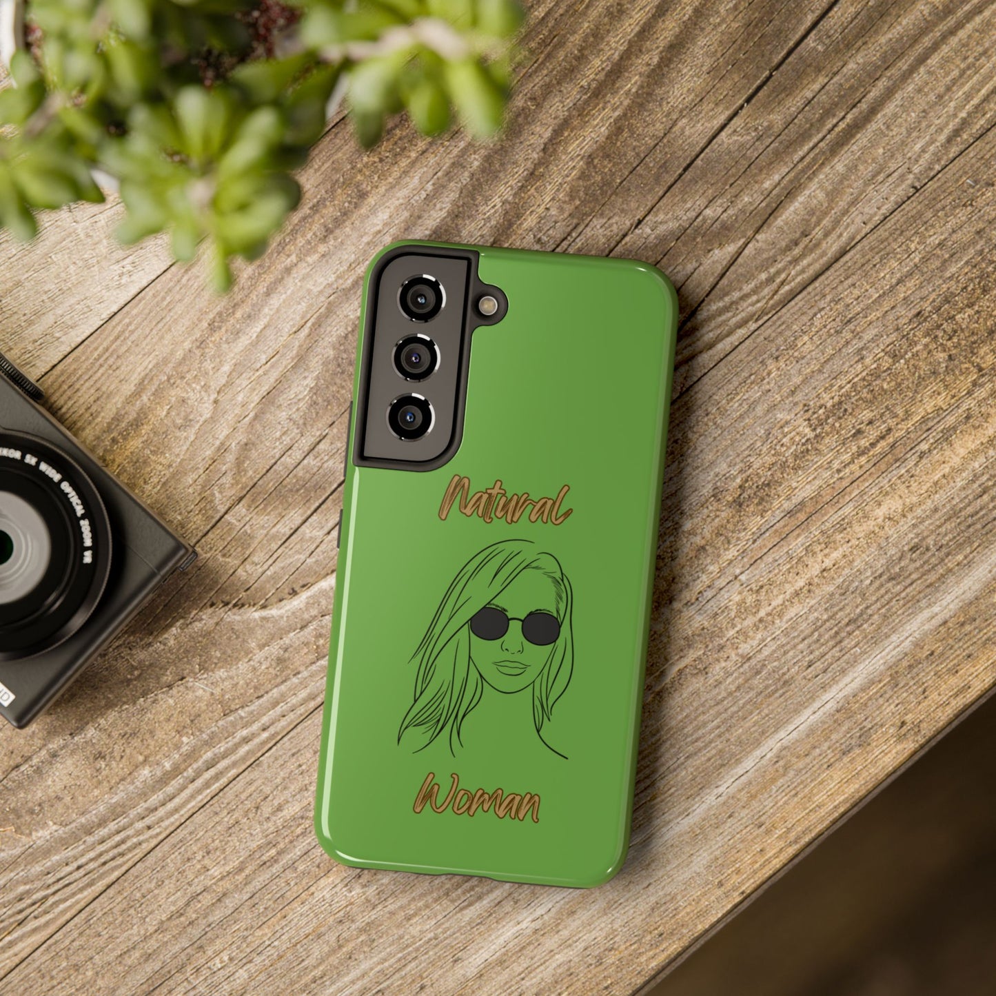 Natural Woman Shades (BL)Tough Phone Cases GREEN