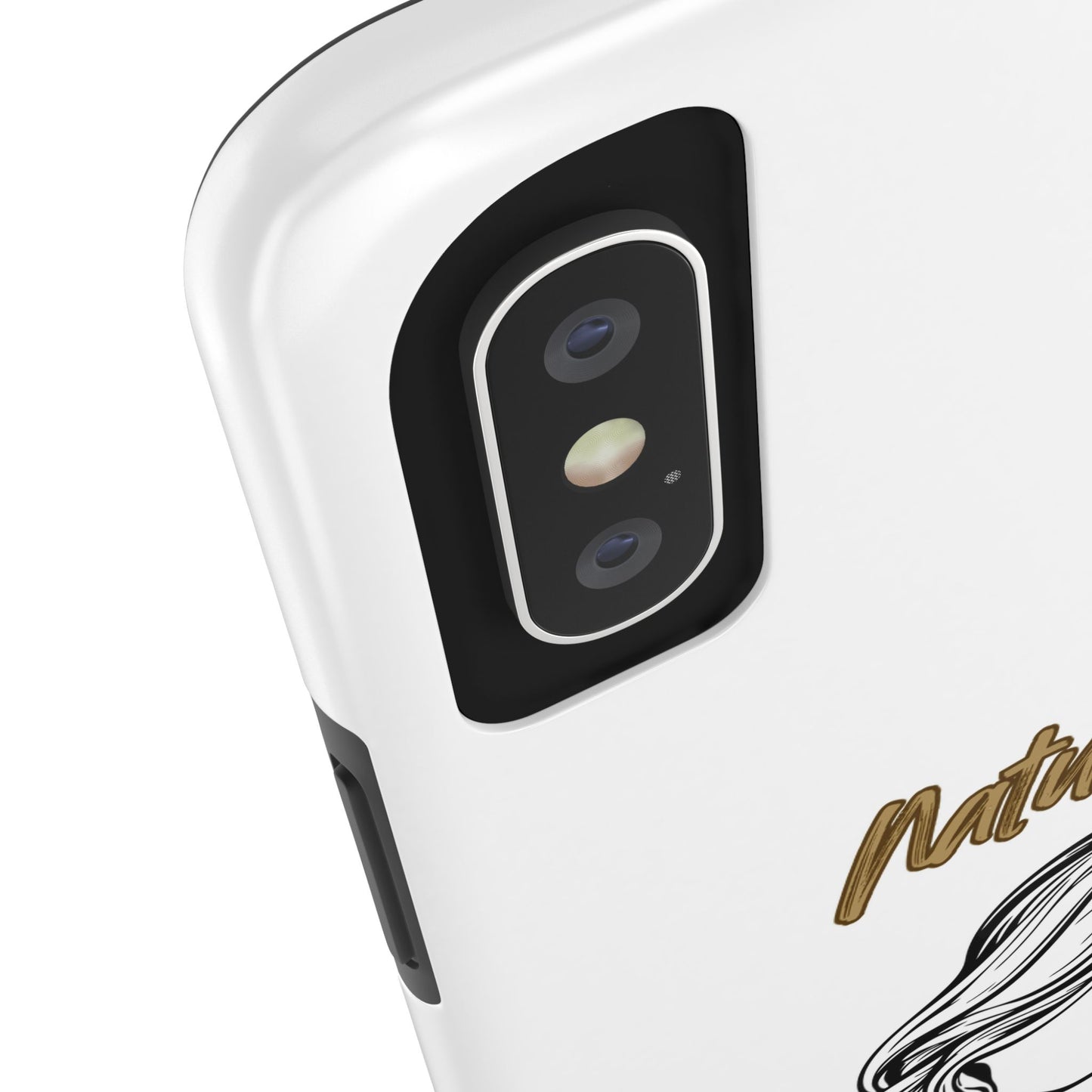 Natural Woman Long Curl (BL)Tough Phone Cases WHITE