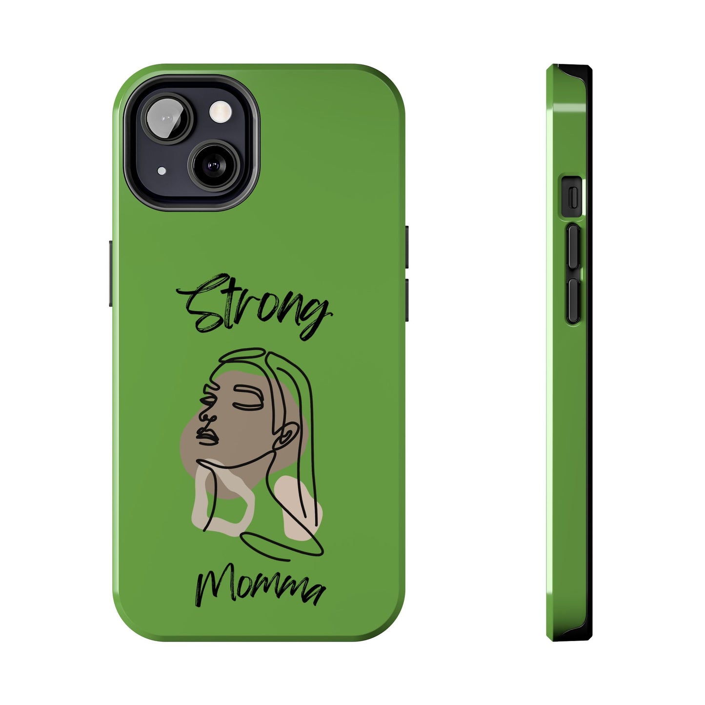 STRONG MOMMA Samsung Galaxy Tough Phone Cases (BL) Green