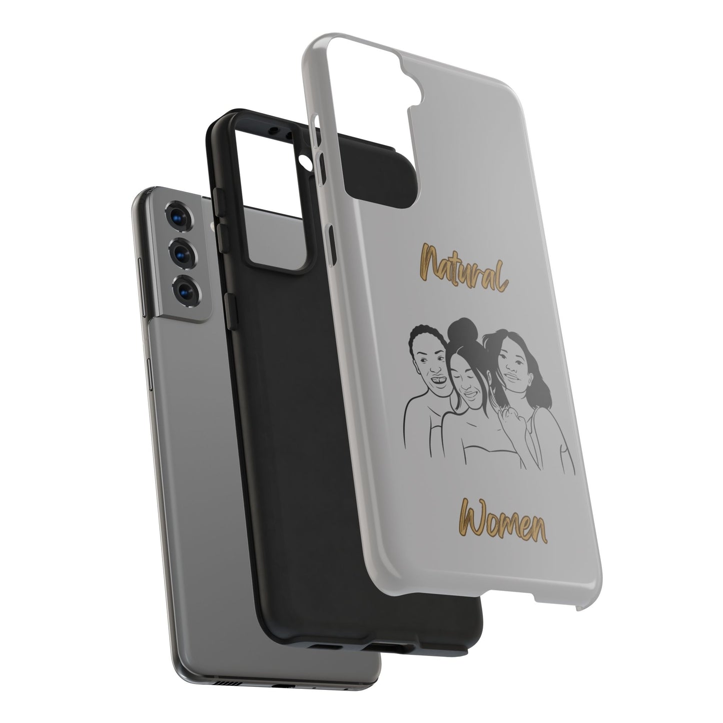 Natural Women Laughing Friends (BL)Tough Phone Cases LIGHT GREY