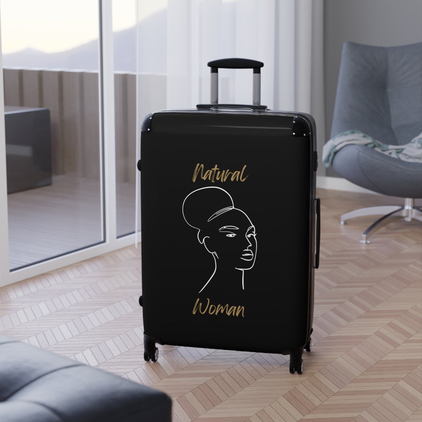 Natural Woman Hair Up (WL) Suitcase BLACK