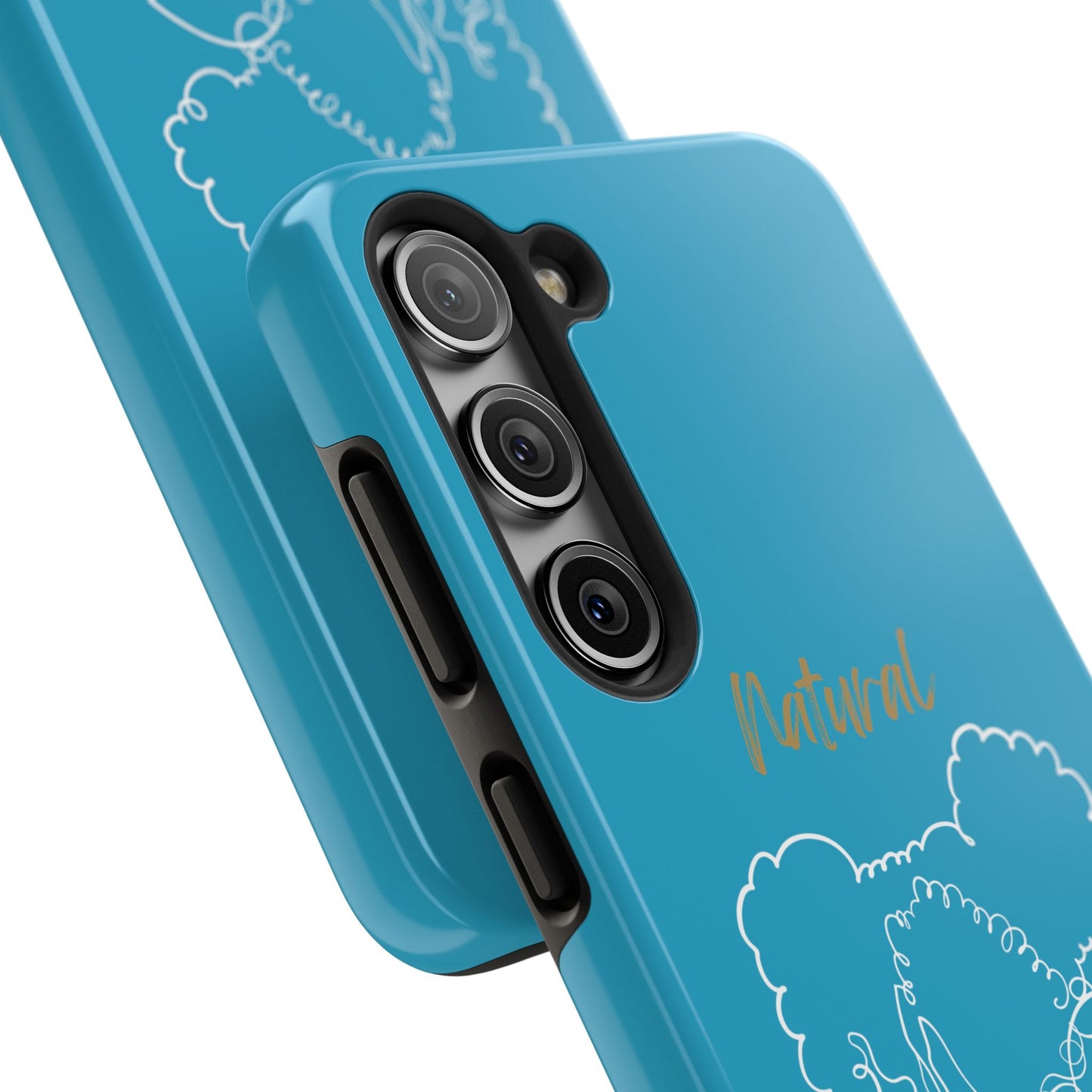 Natural Woman Twin Puffs (WL)Tough Phone Cases TURQUOISE
