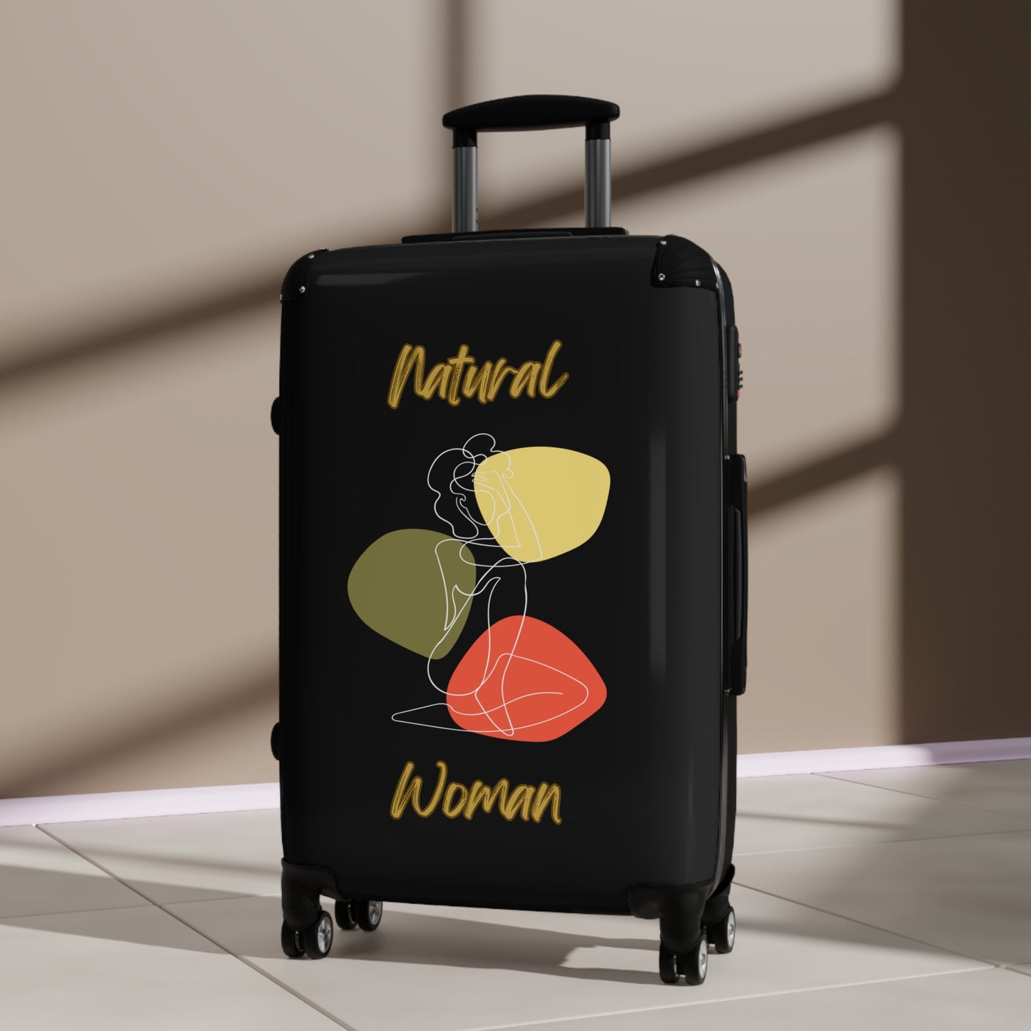 Natural Woman Colorful Pose (WL) Suitcase BLACK