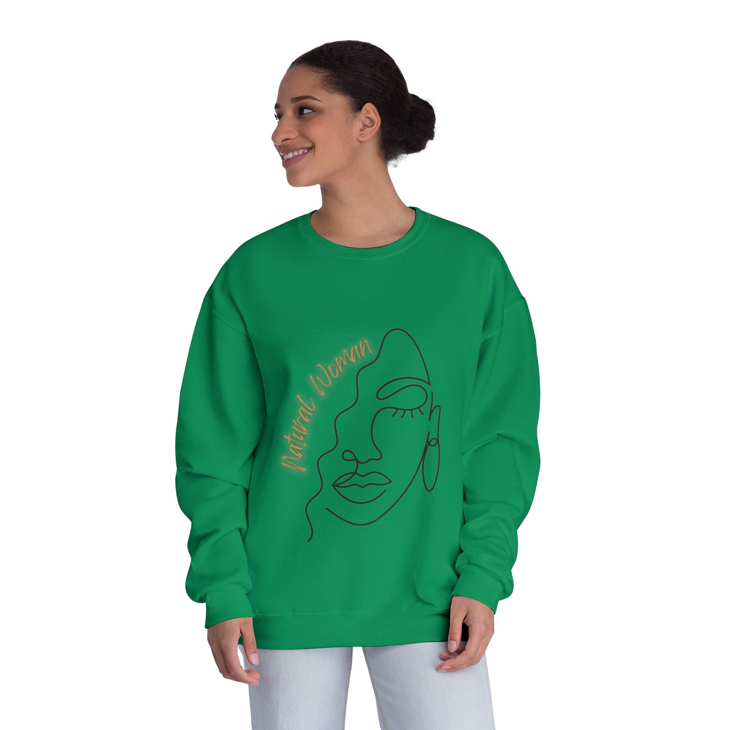 Natural Woman Half Face (BL) Crewneck Sweatshirt