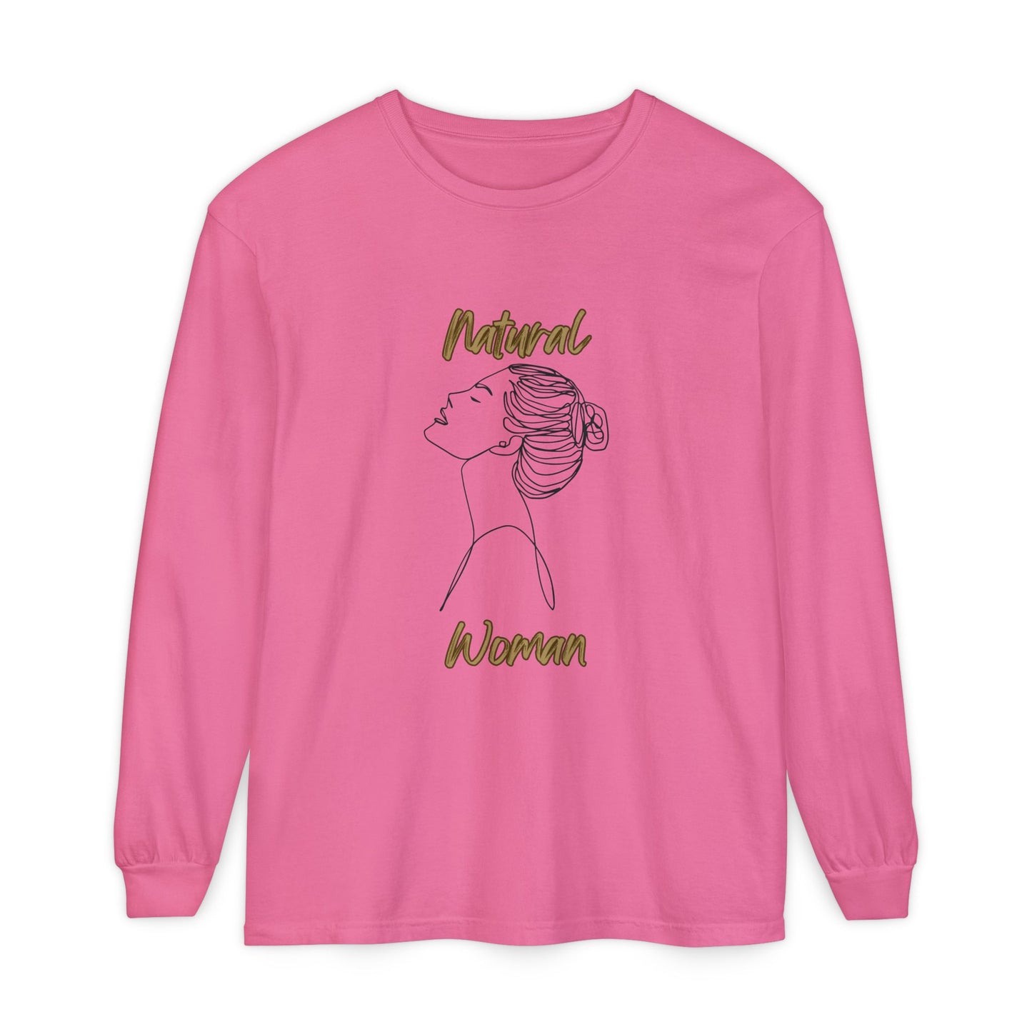 Natural Woman Wet Bun (BL) Long Sleeve T-Shirt