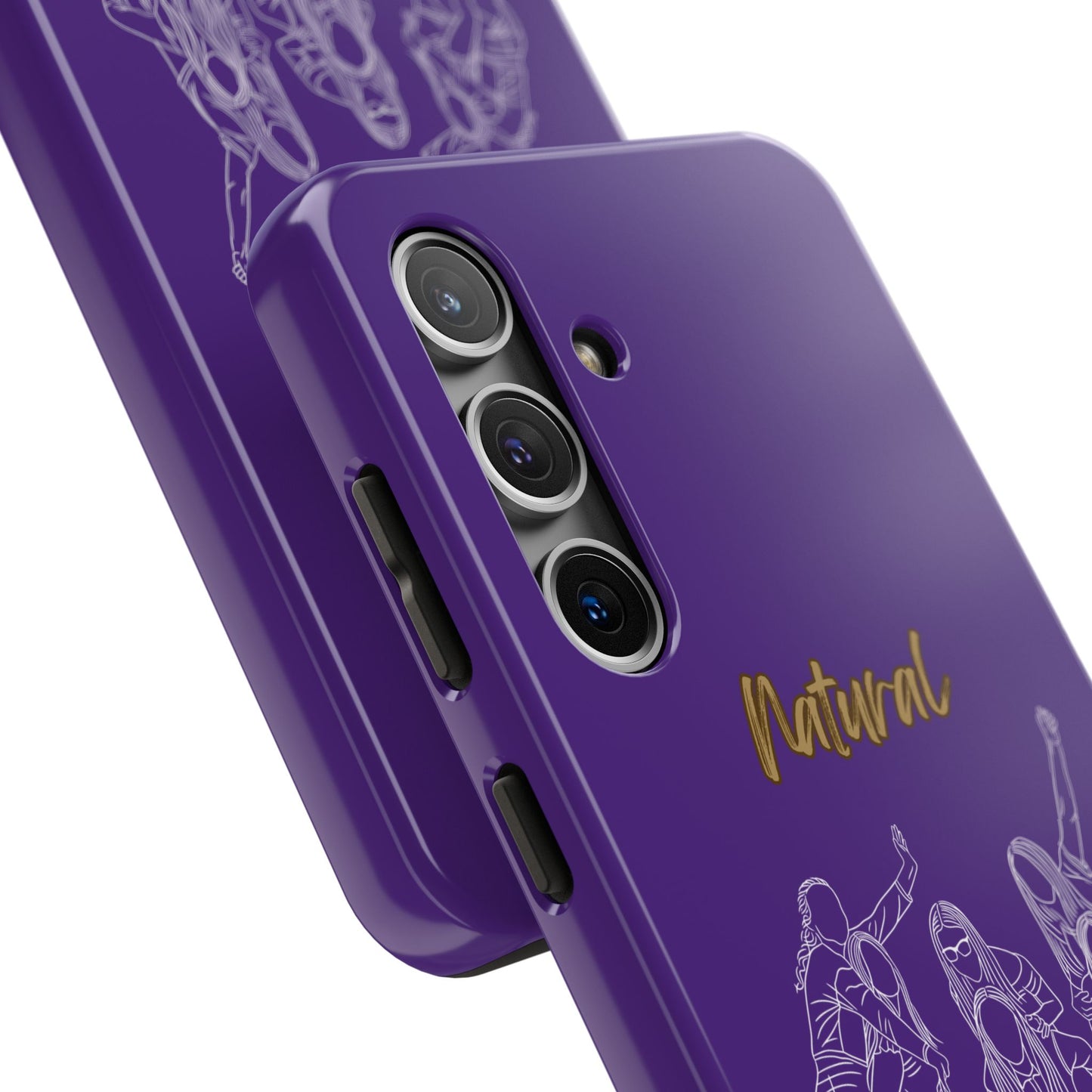 Natural Woman Piggy Back (WL) Tough Phone Cases PURPLE