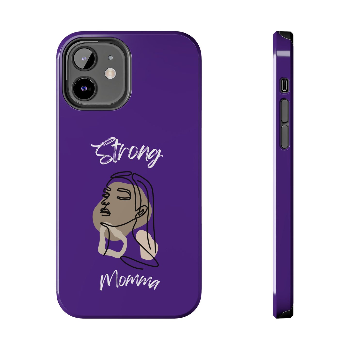 Strong Momma (WL) Tough Phone Cases PURPLE