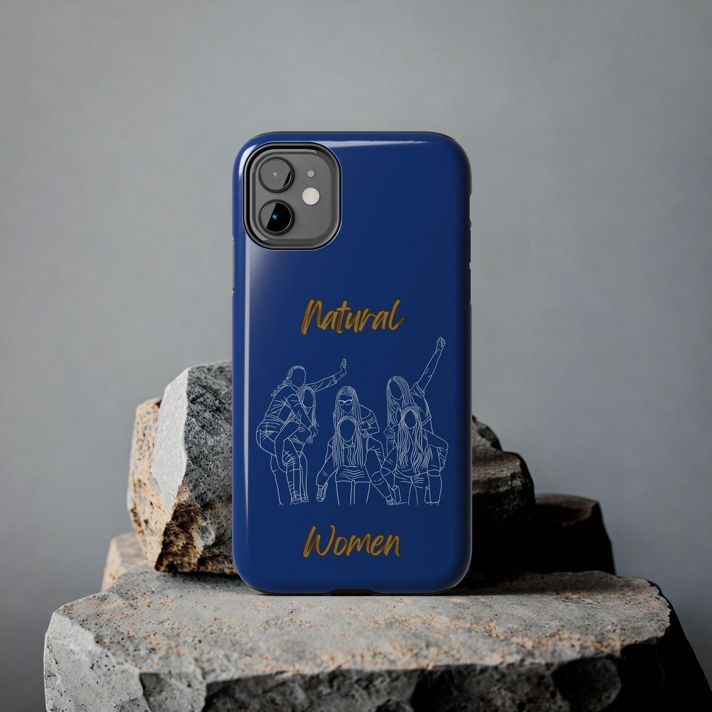 Natural Woman Piggy Back (WL) Tough Phone Cases DARK BLUE