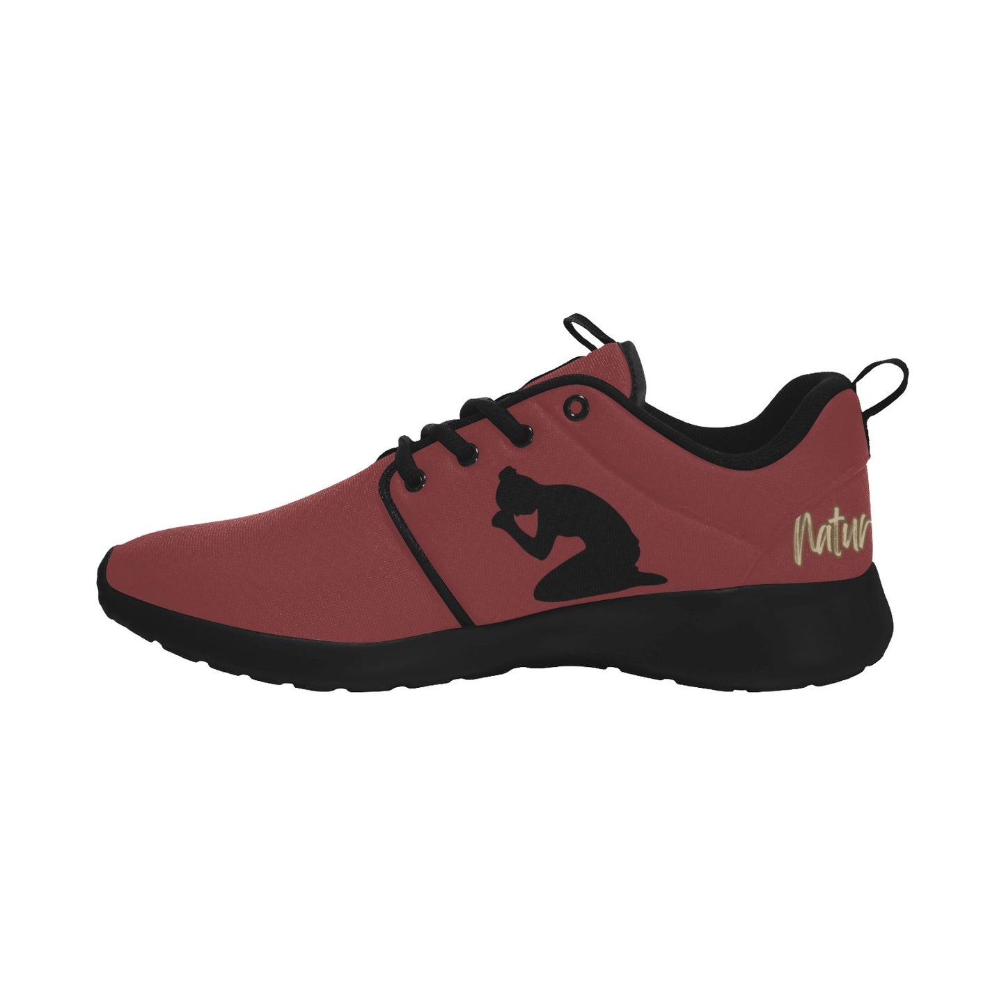 Natural Woman PRAY (BL) MAROON w/ Black Sole Sneakers