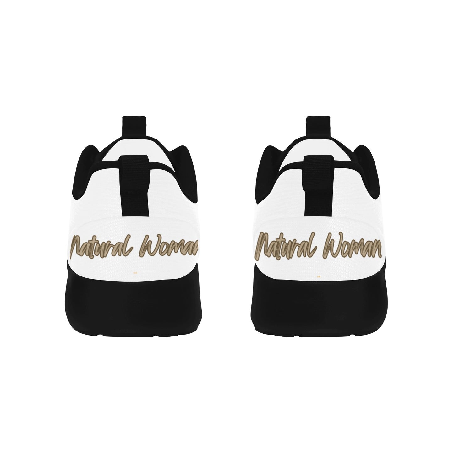 Natural Women SISTERS (BL) WHITE w/ Black Sole Sneakers