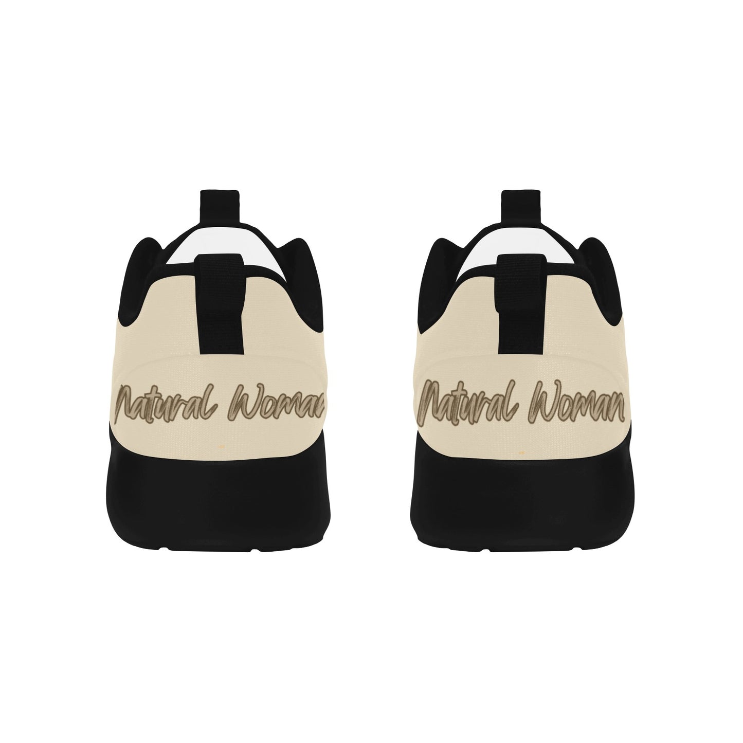Natural Woman BACK (BL) CREAM w/ Black Sole Sneakers
