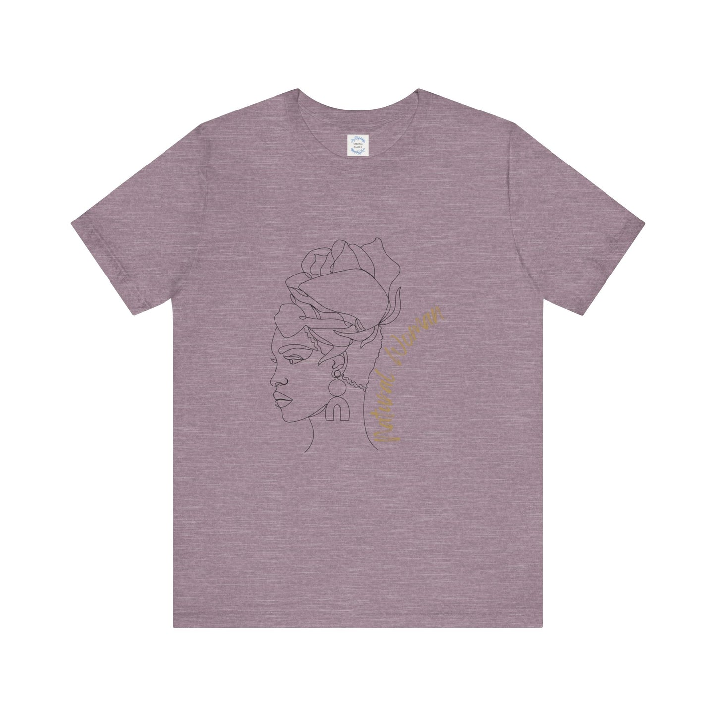 Natural Woman Flower Wrap (BL) Short Sleeve T-Shirt