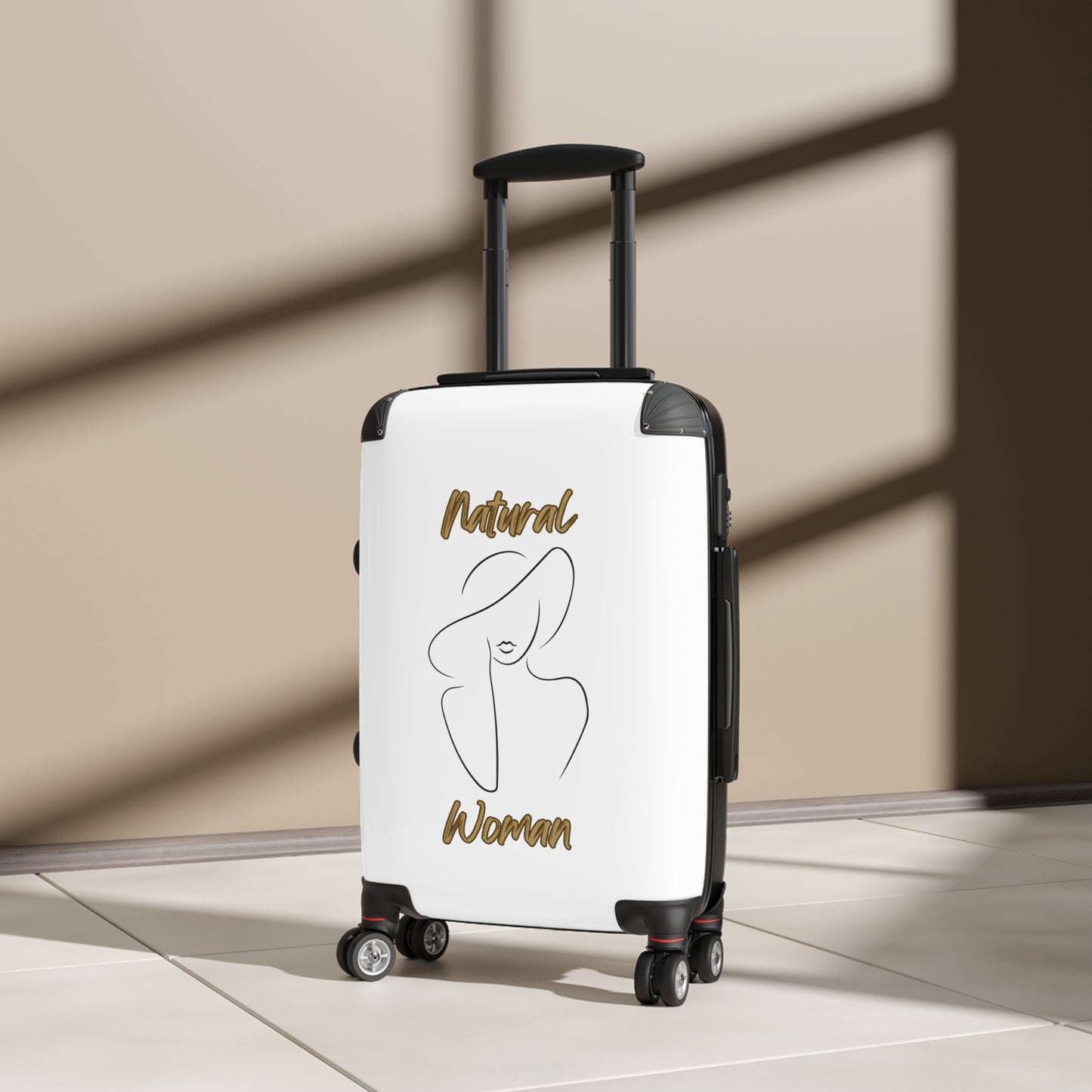 Natural Woman Sun Hat (BL) Suitcase WHITE