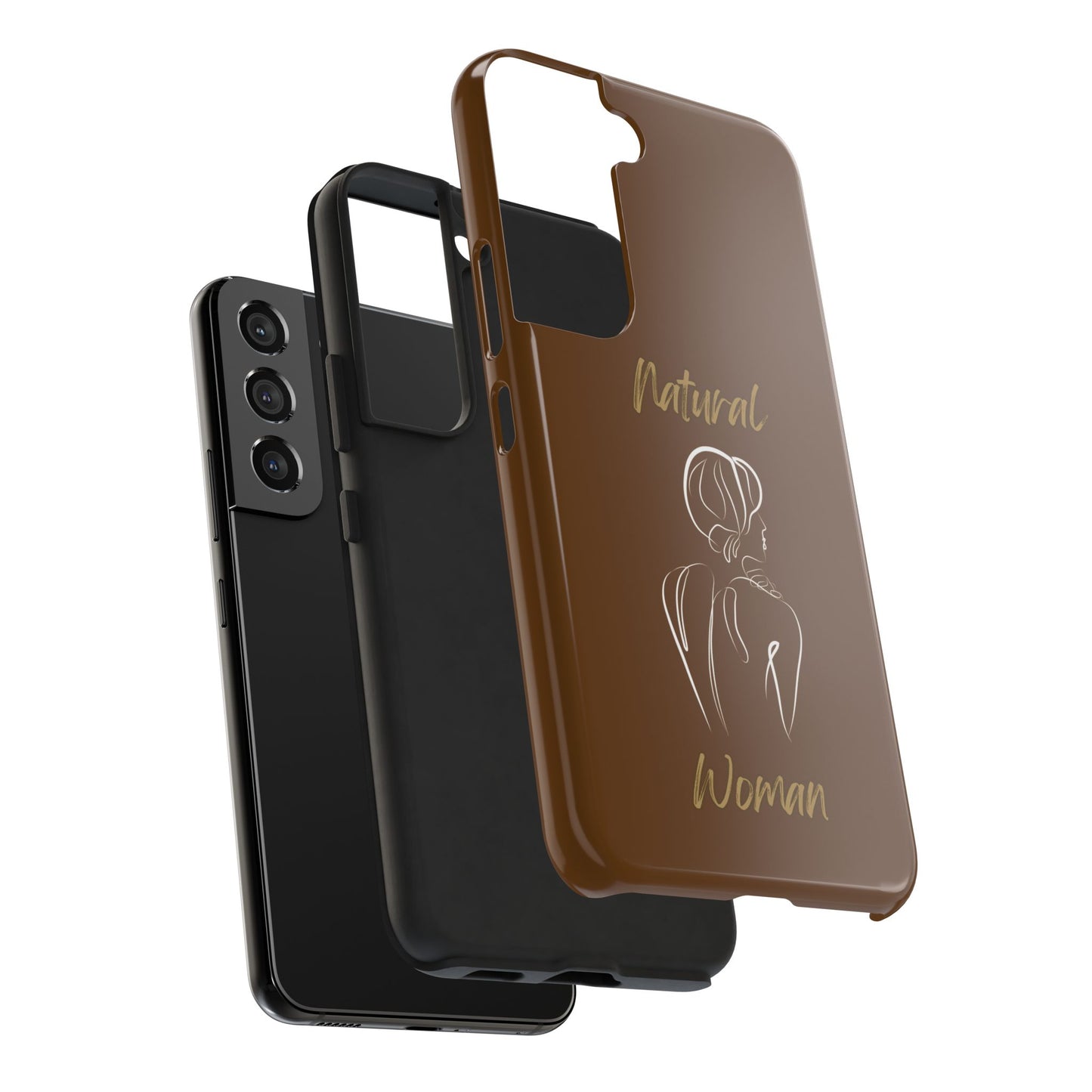 Natural Woman Back (WL)Tough Phone Cases BROWN