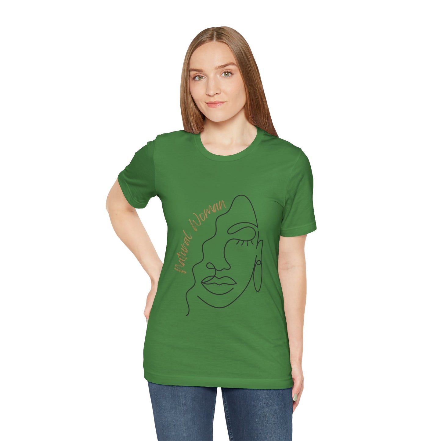 Natural Woman Half Face (BL) Short Sleeve T-Shirt