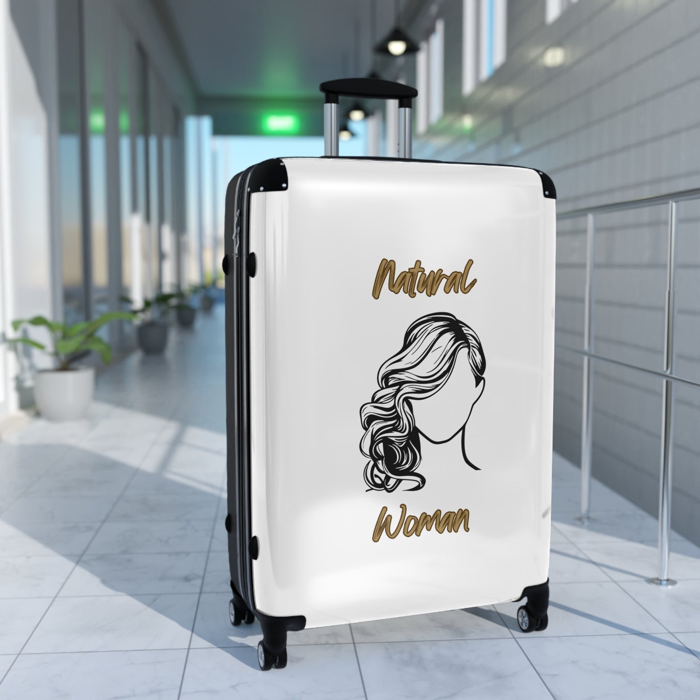 Natural Woman Long Curl (BL) Suitcase WHITE