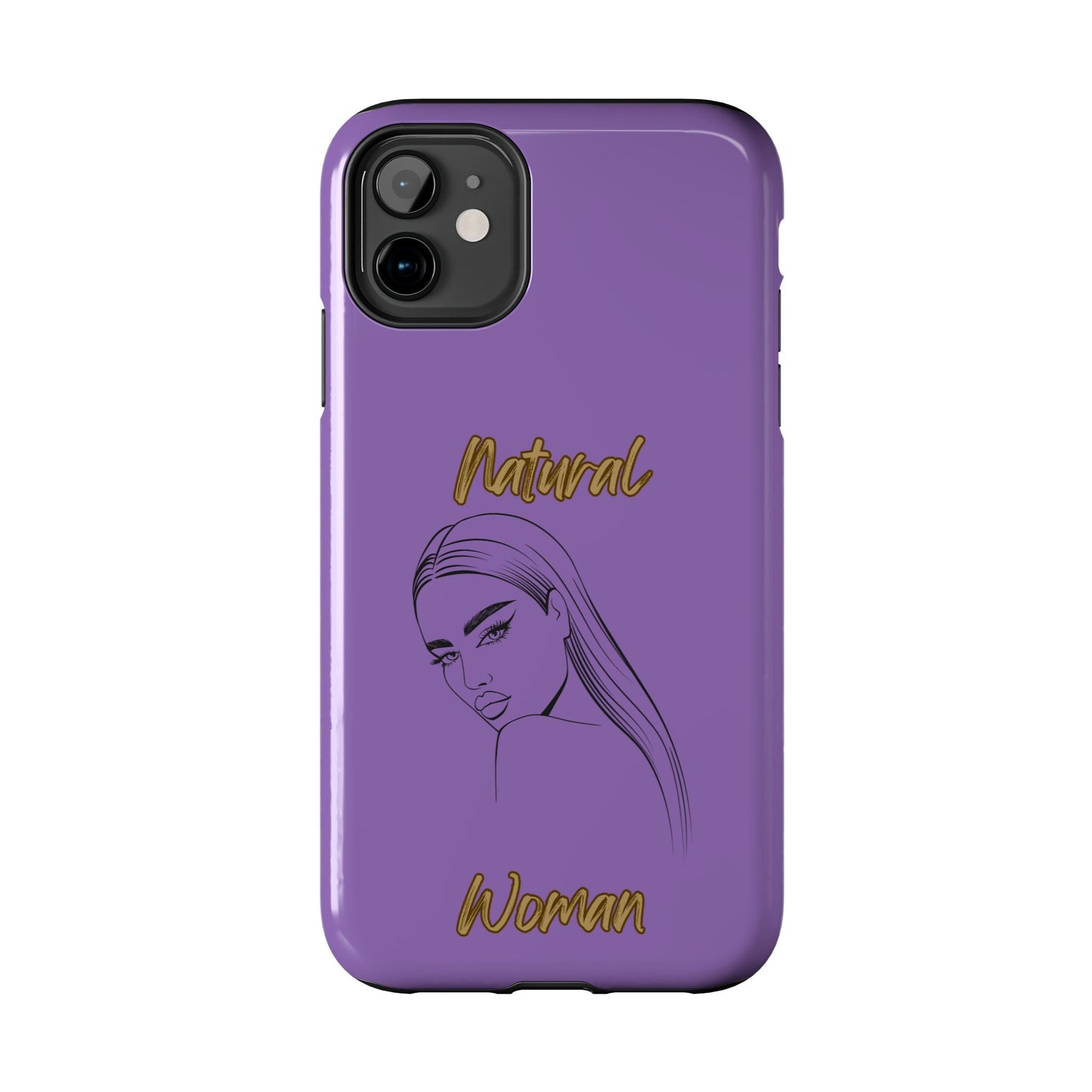 Natural Woman The Stare (BL)Tough Phone Cases LIGHT PURPLE