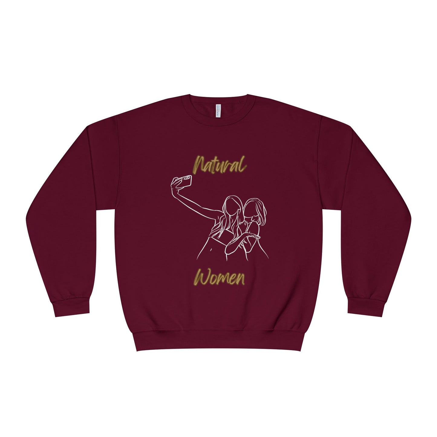 Natural Women Friends Selfie (WL) Crewneck Sweatshirt