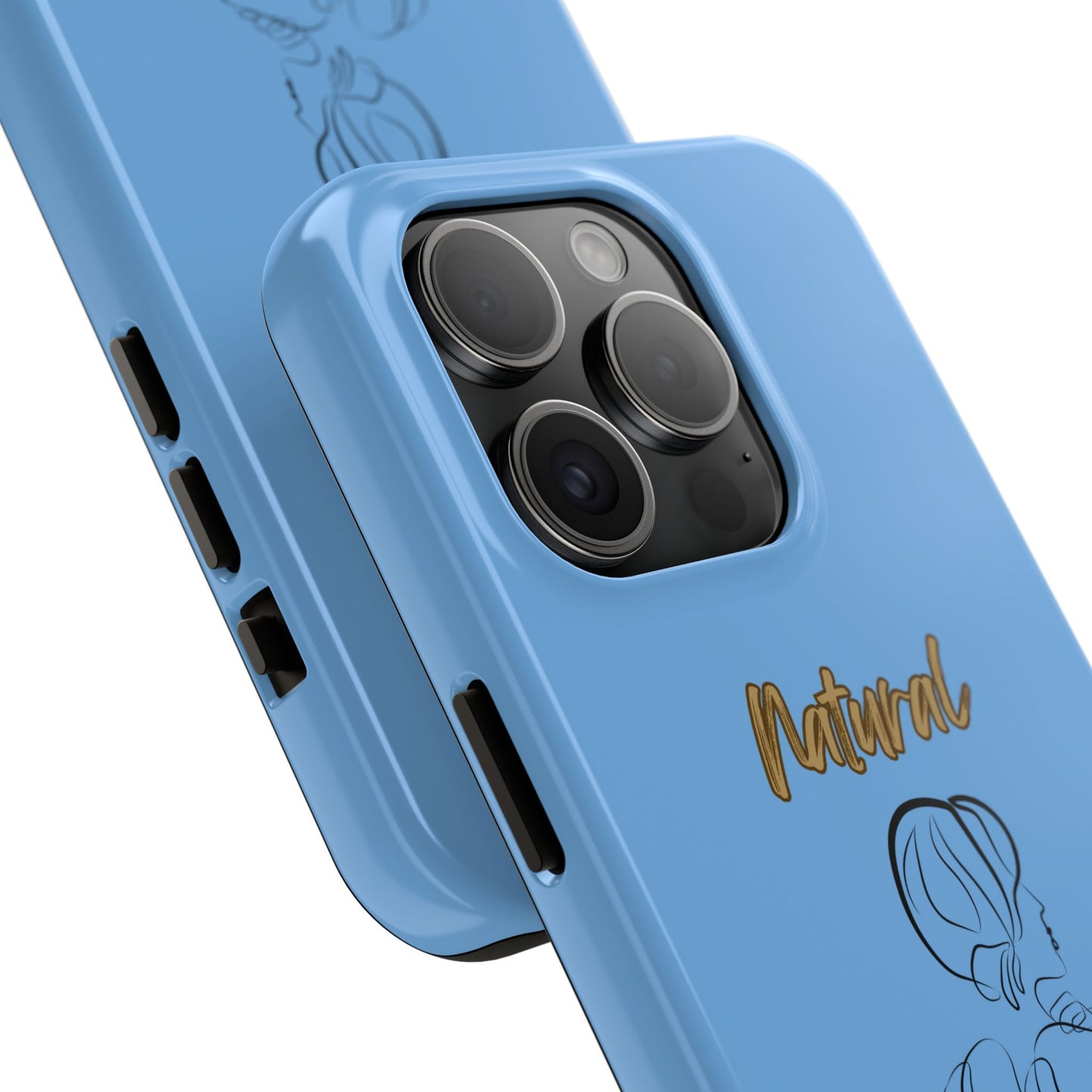 Natural Woman Back (BL)Tough Phone Cases LIGHT BLUE