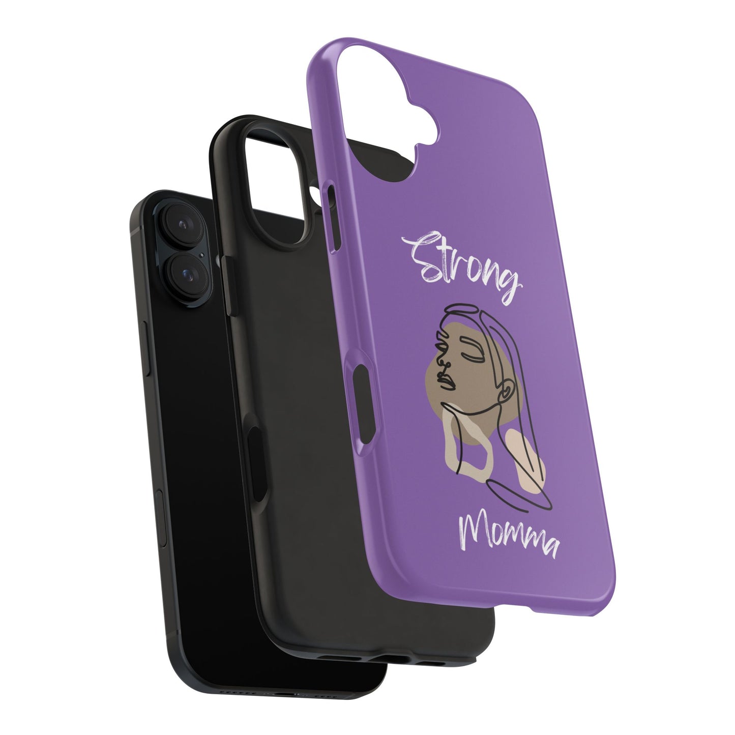 Strong Momma (WL) Tough Phone Cases LIGHT PURPLE