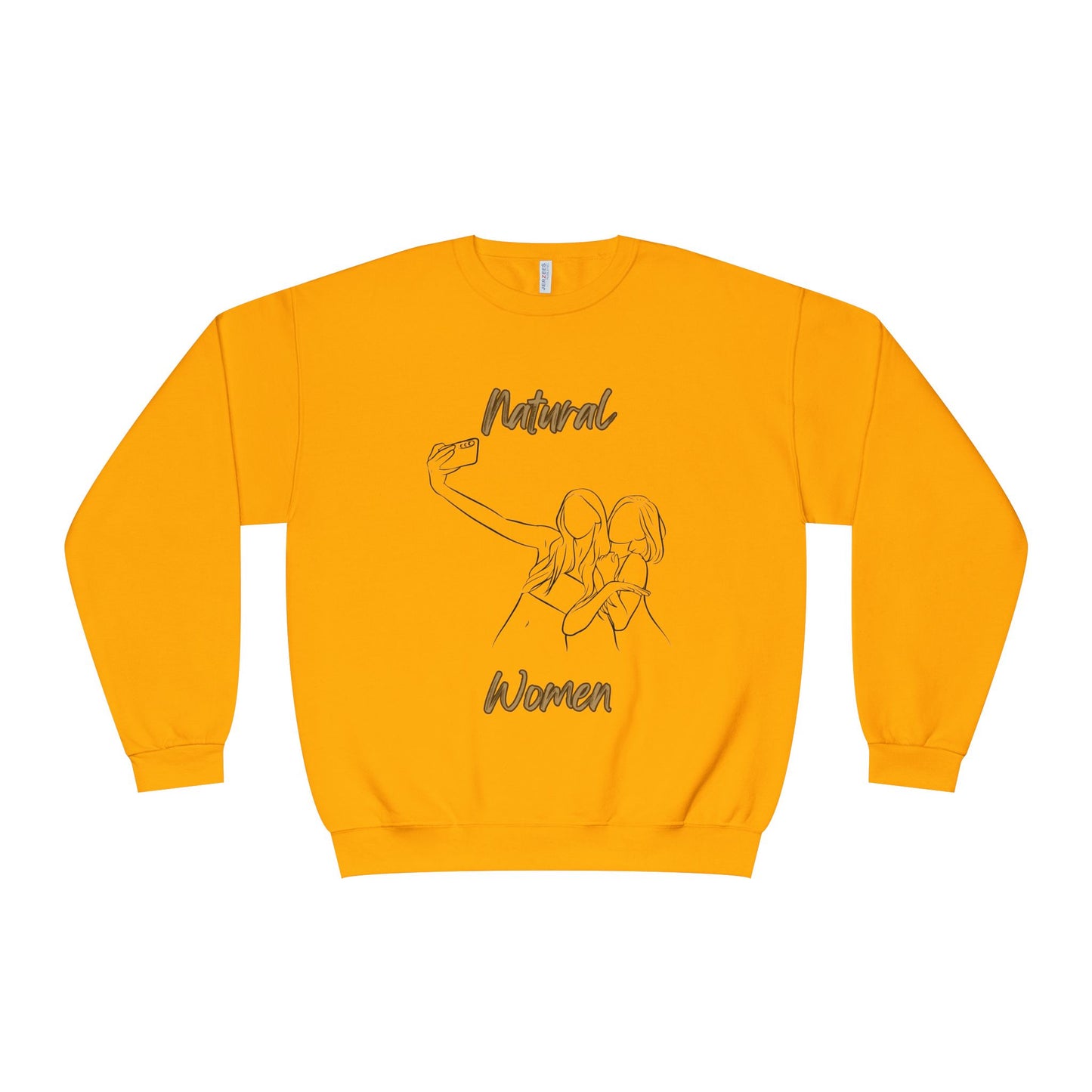 Natural Women Friends Selfie (BL) Crewneck Sweatshirt