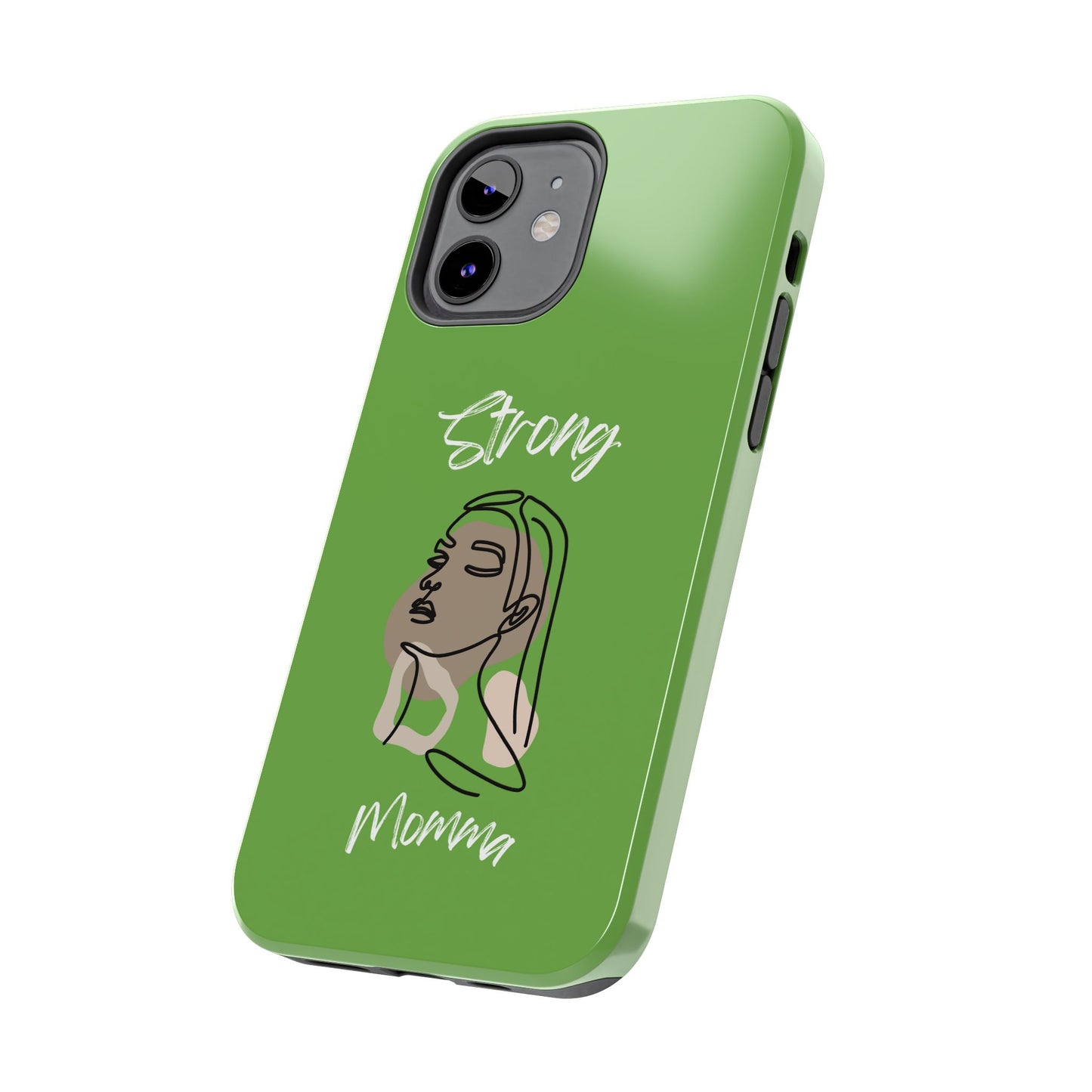 Strong Momma (WL) Tough Phone Cases GREEN