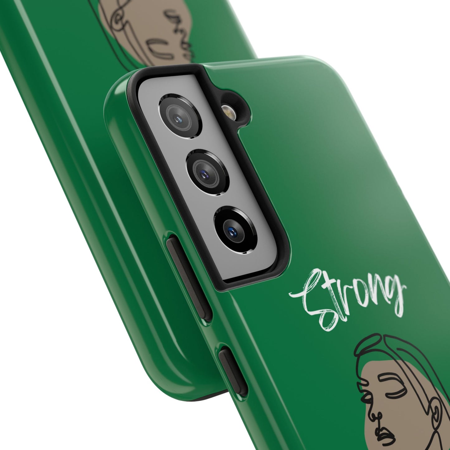 Strong Momma (WL) Tough Phone Cases DARK GREEN