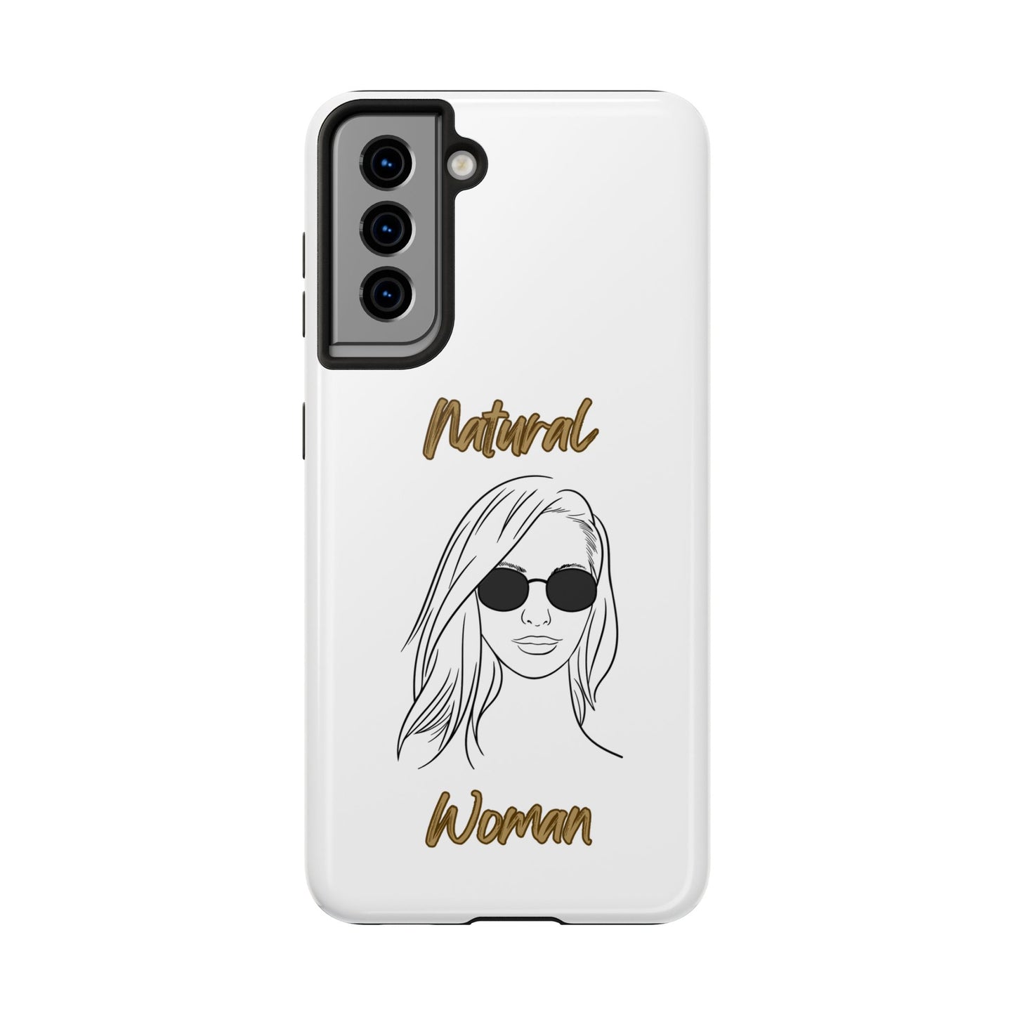 Natural Woman Shades (BL)Tough Phone Cases WHITE